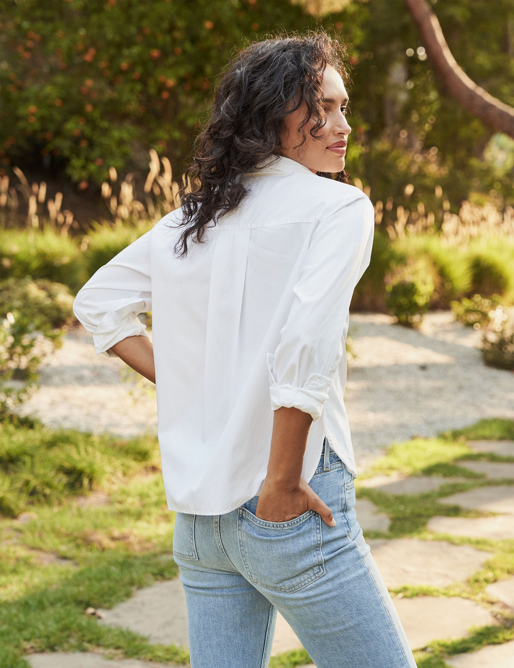 Frank & Eileen Silvio in Superluxe Poplin White