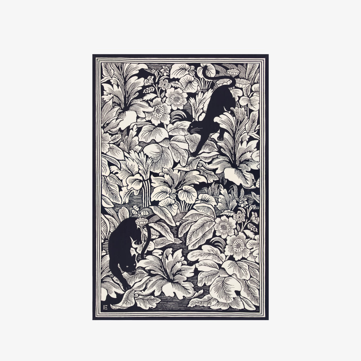 Inoui Editions Throw Panthere in Black