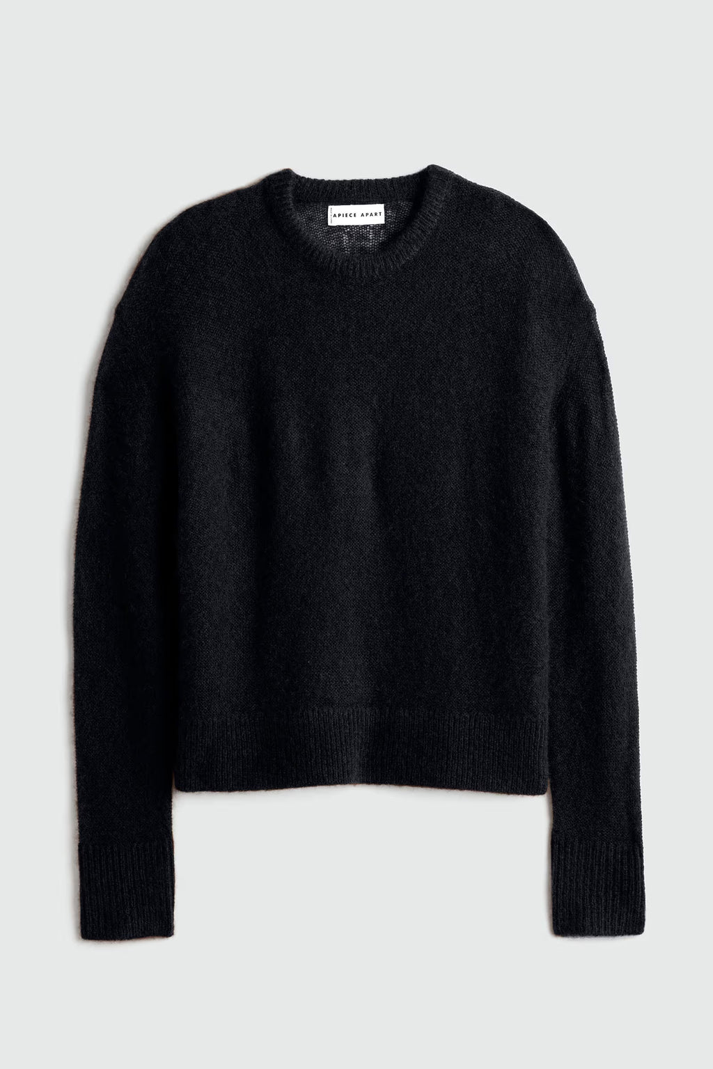Apiece Apart Softest Tissue Weight Sweater in Black