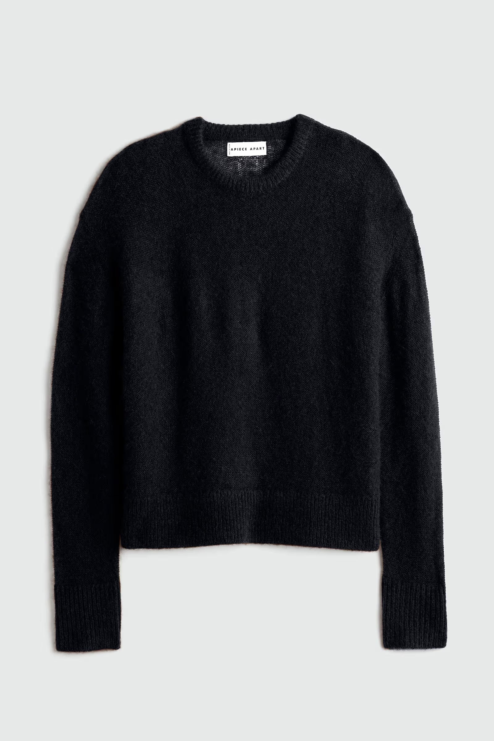Apiece Apart Softest Tissue Weight Sweater in Black