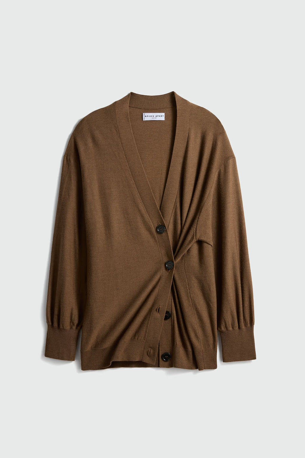 Apiece Apart Drippy Tissue Cardigan in Desert Palm