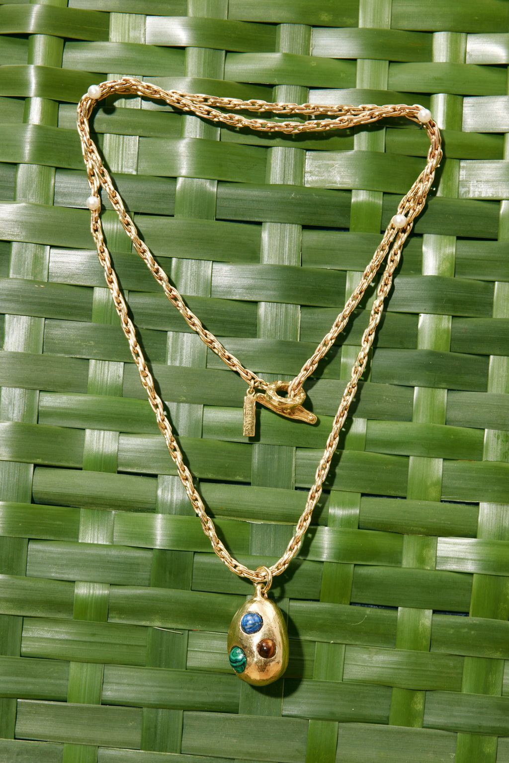 Alemais Jem Rainbow Stone Egg Pendant