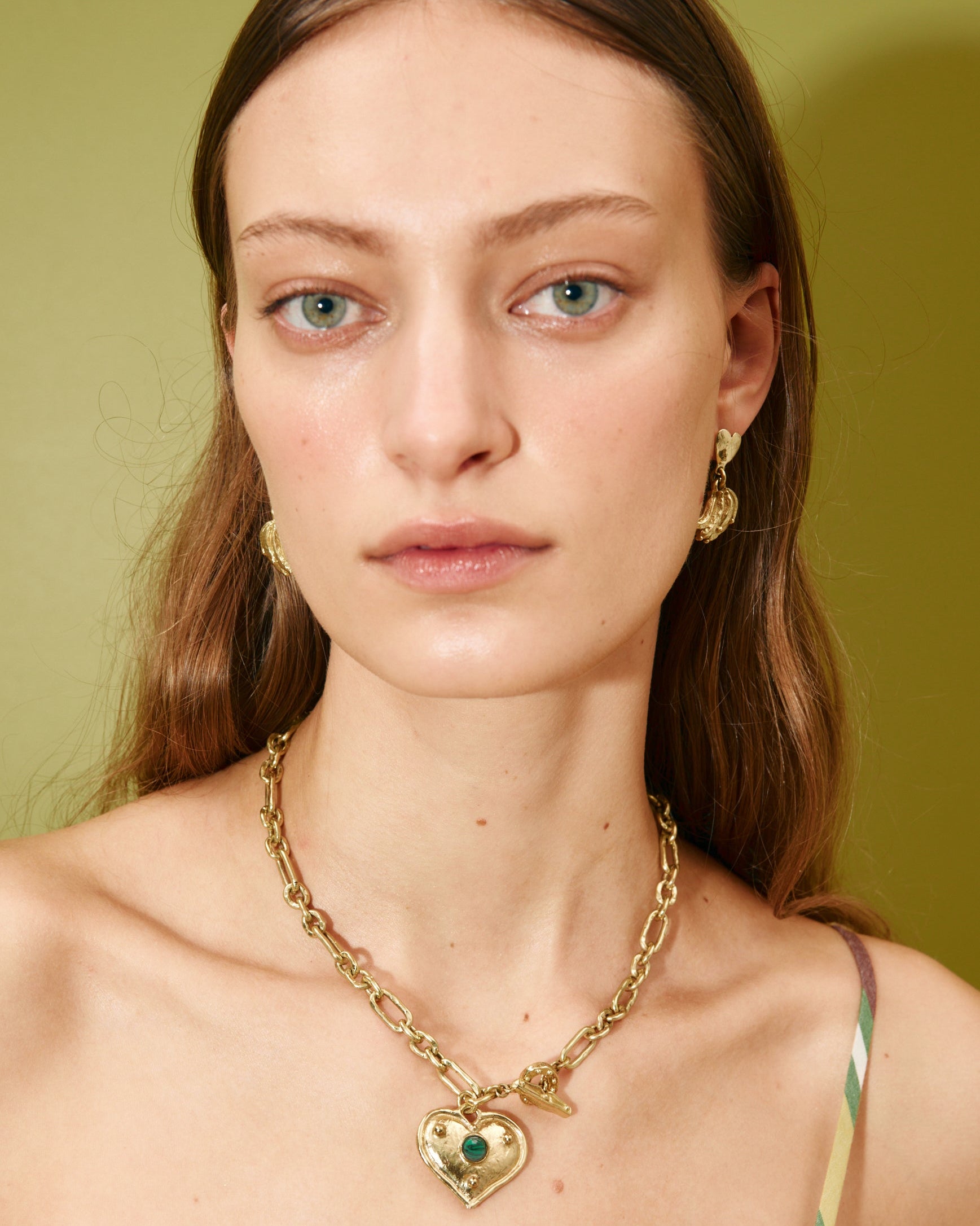 Alemais Jem Heart Charm Necklace