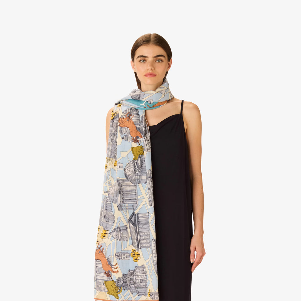 Inoui Editions Scarf Rome in Grey