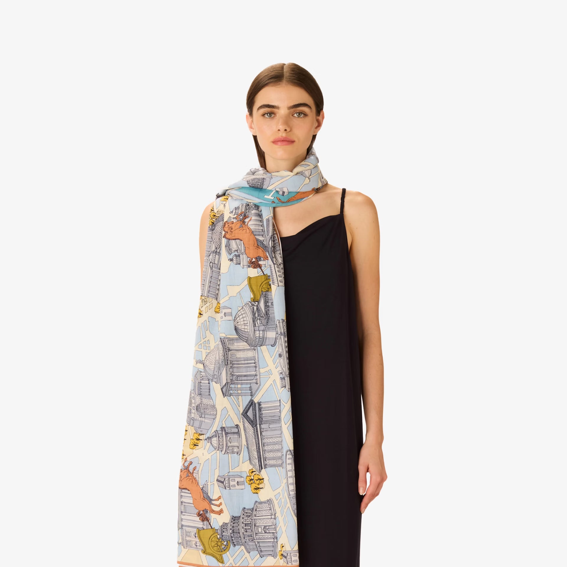 Inoui Editions Scarf Rome in Grey