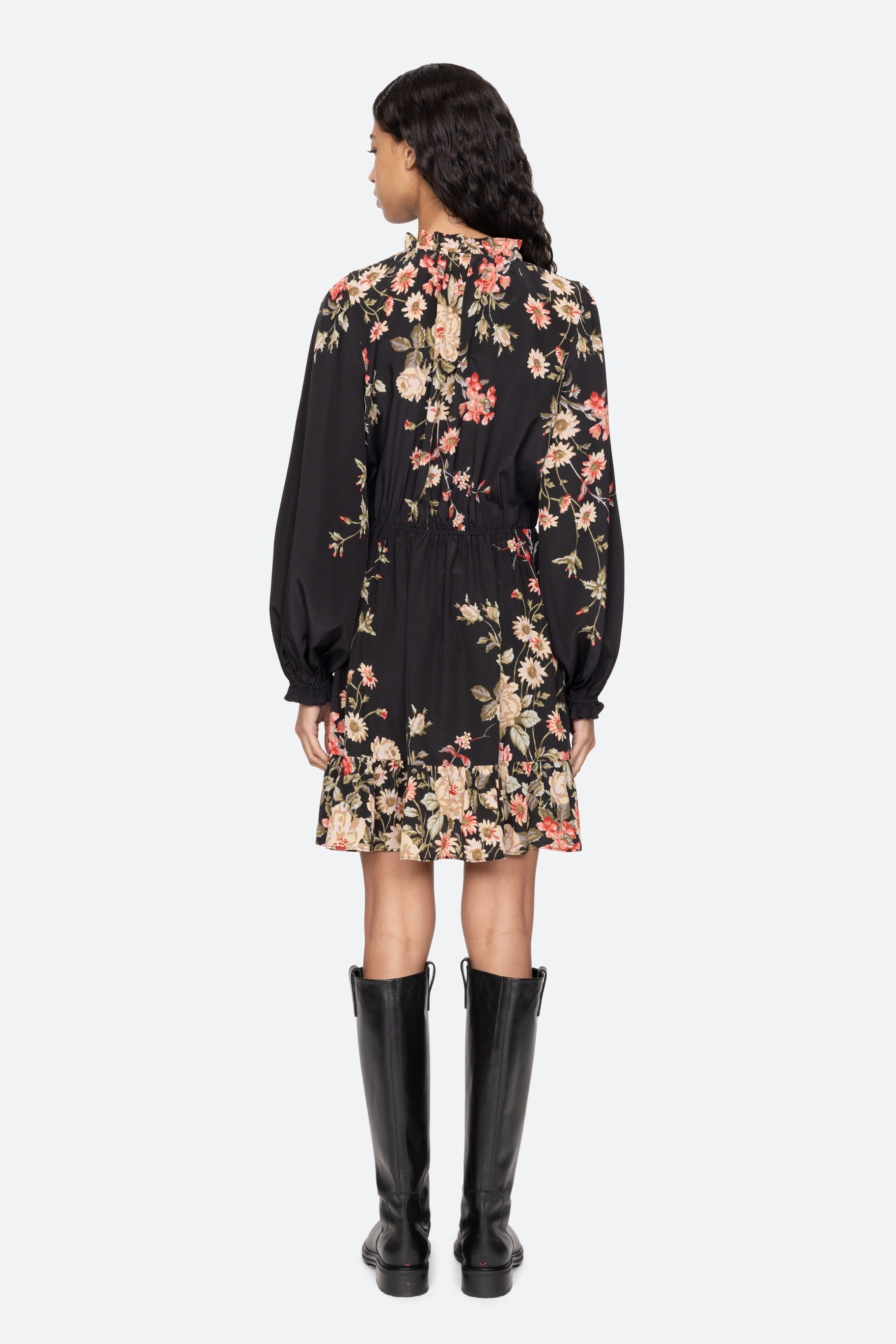 Sea New York Jolie Print Long Sleeve Mini Dress