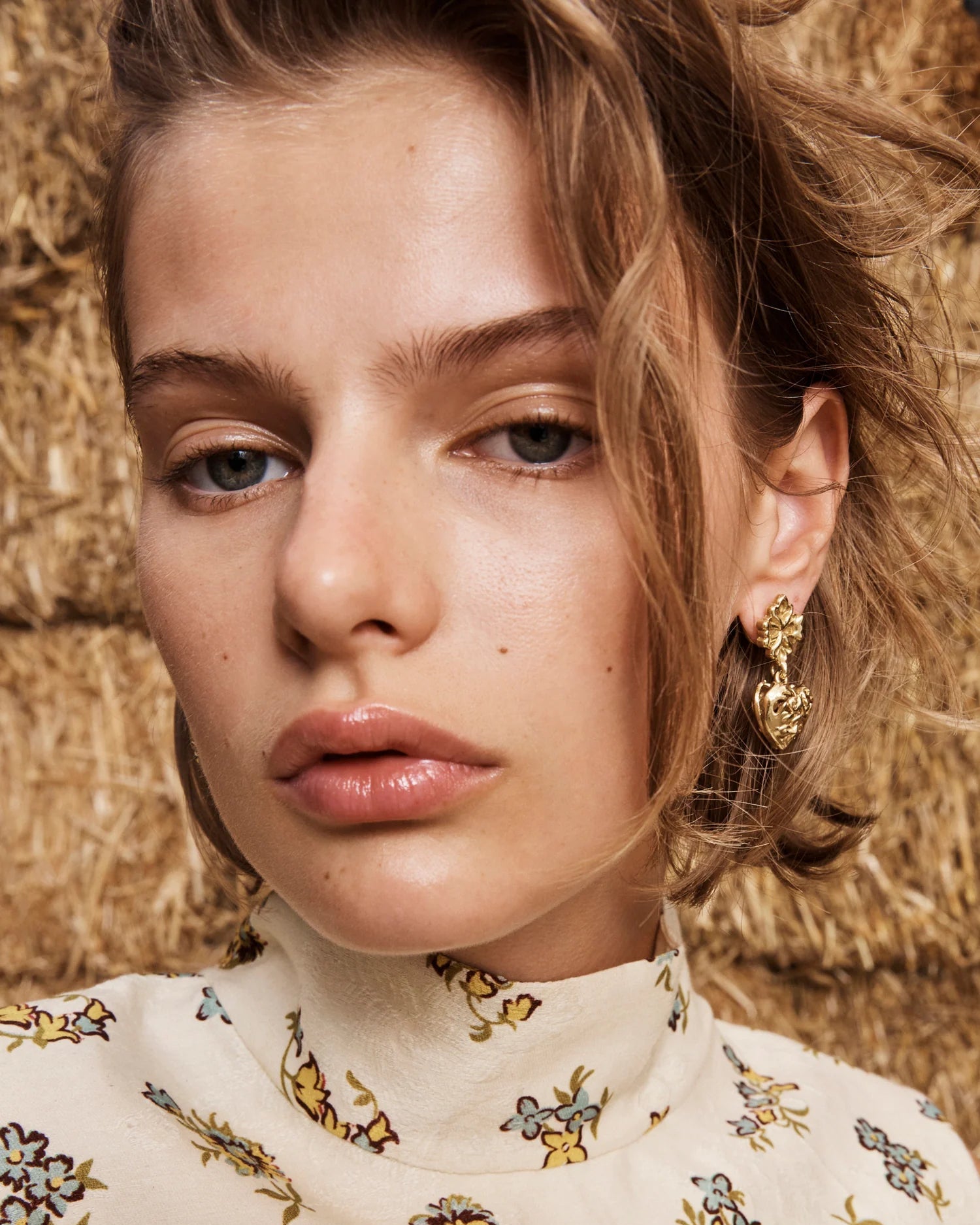 Alémais Django Filigree Heart Drop Earrings