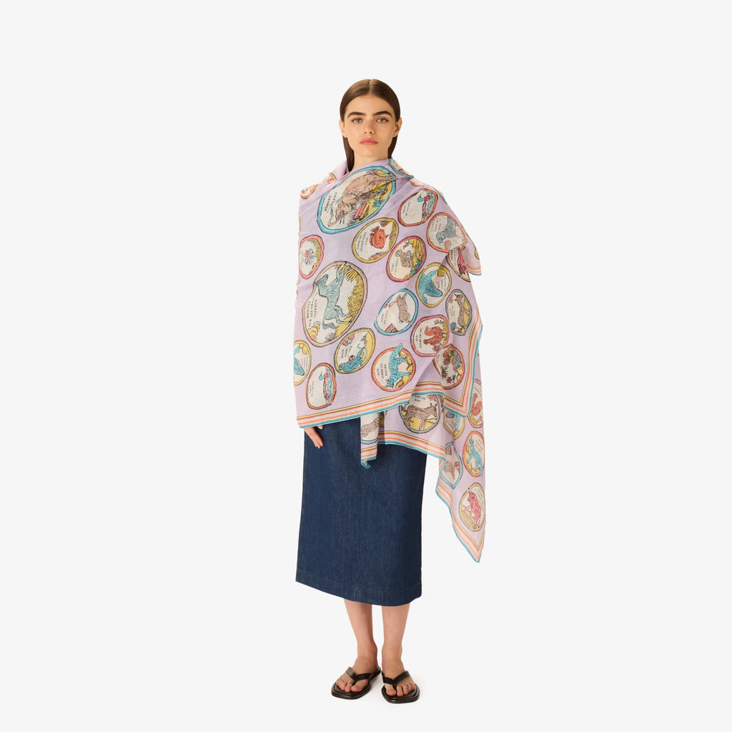 Inoui Editions Scarf Chance Inoui in Lilac