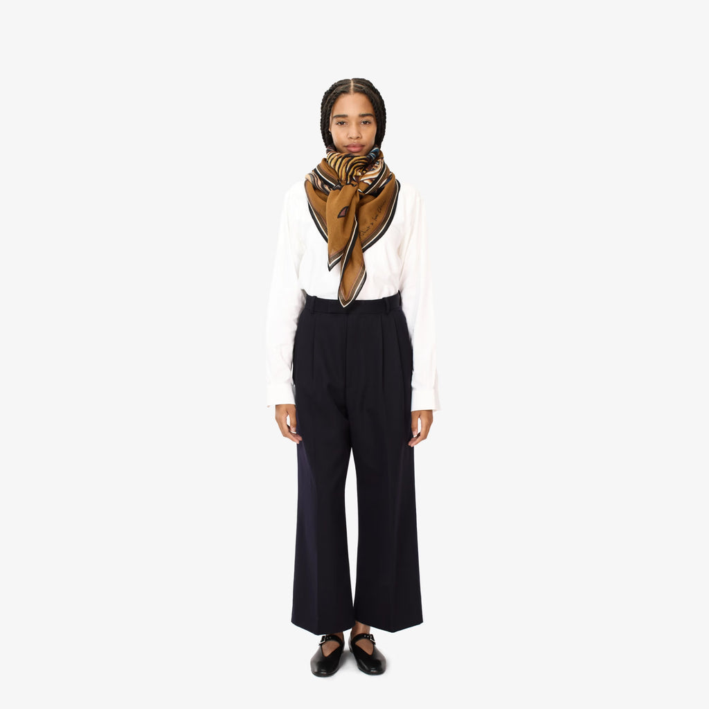 Inoui Editions Square Scarf Western in Brown
