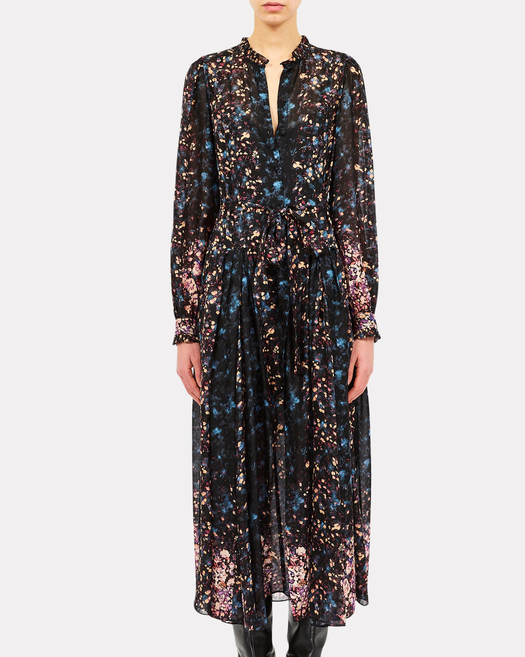 Ulla Johnson Tessa Silk Dress in Eclipse
