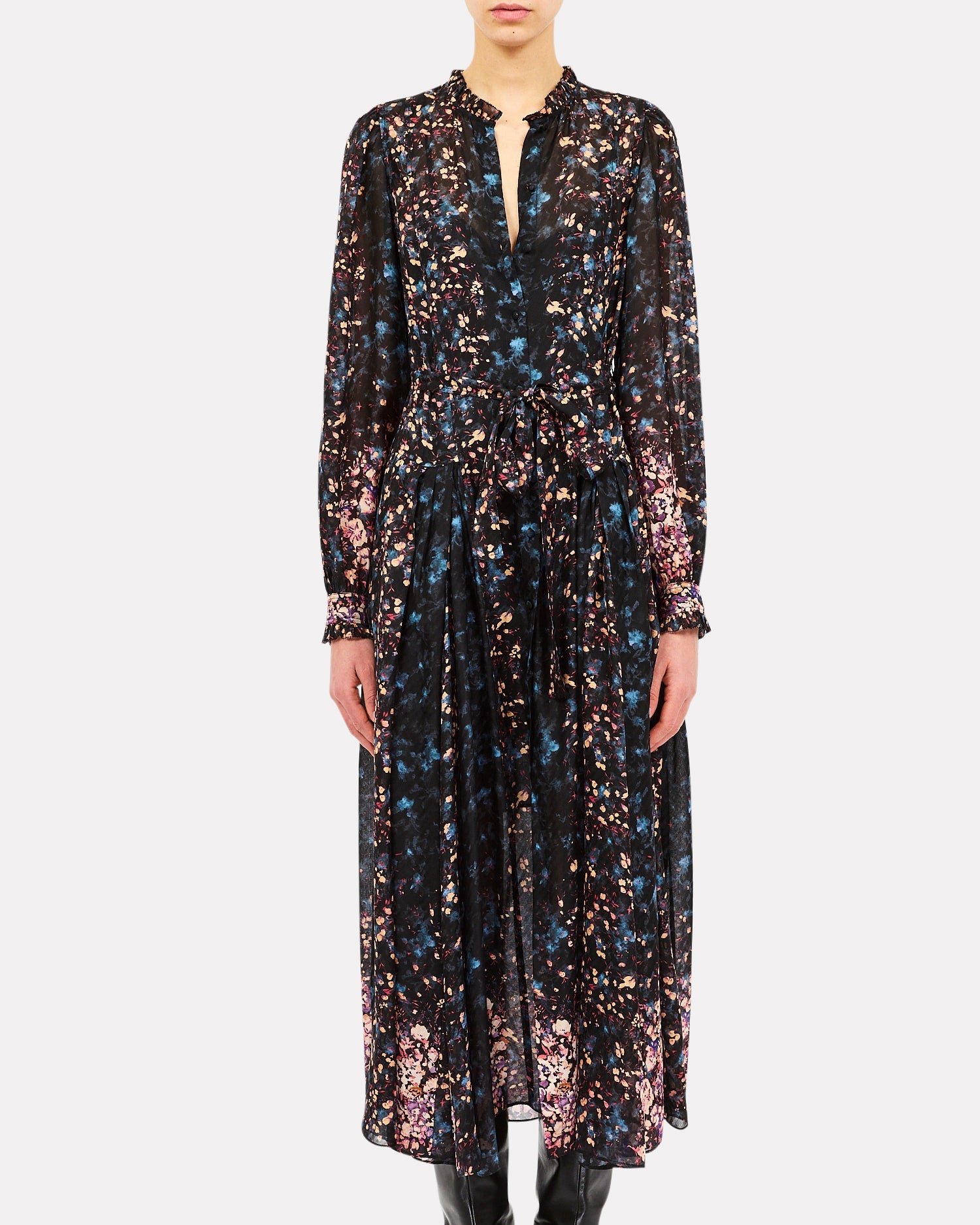 Ulla Johnson Tessa Silk Dress in Eclipse