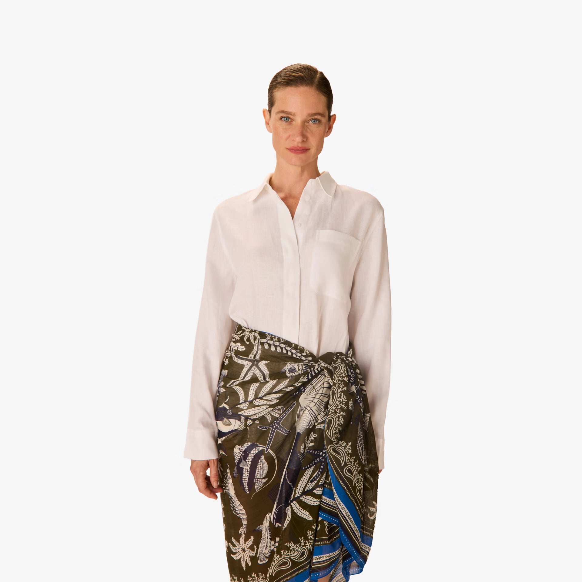 Inoui Editions Scarf Neptune in Khaki