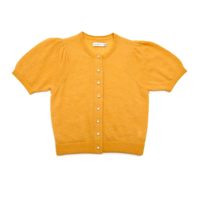 Clare V. Stella Cardigan in Marigold