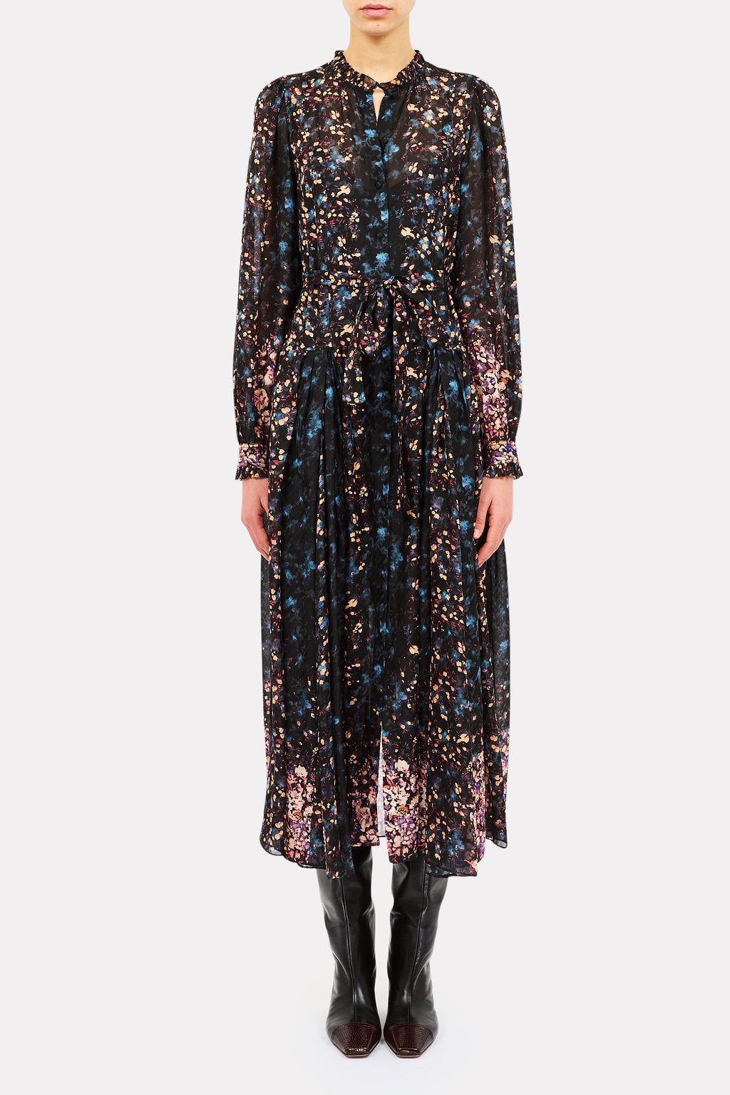 Ulla Johnson Tessa Silk Dress in Eclipse