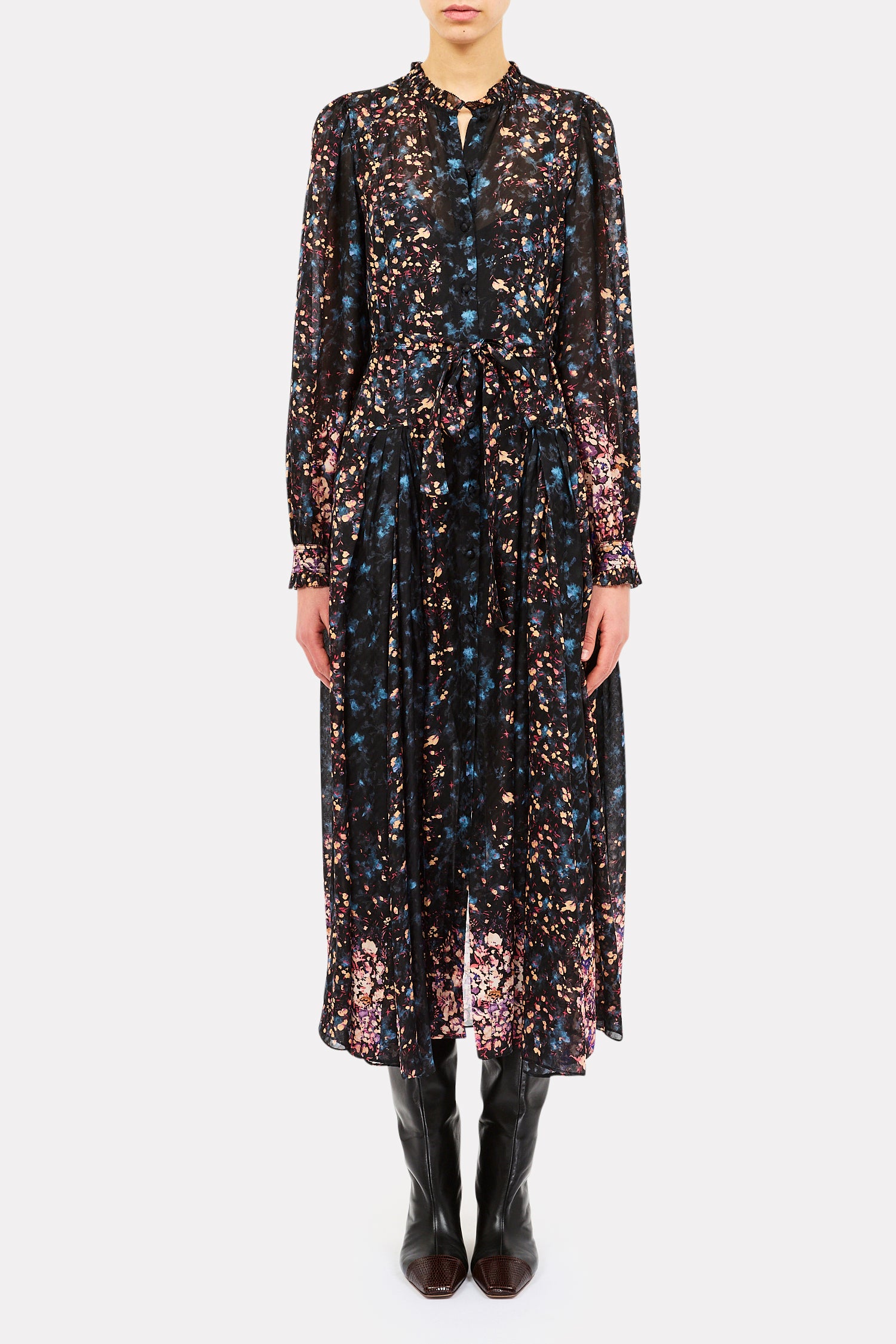 Ulla Johnson Tessa Silk Dress in Eclipse