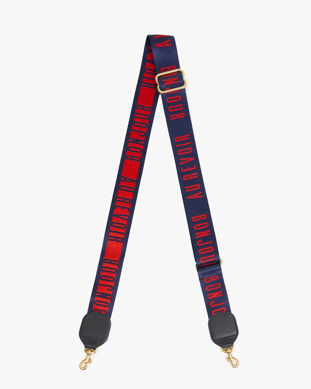 Clare V.  Adjustable Crossbody Strap Bonjour Au Revoir