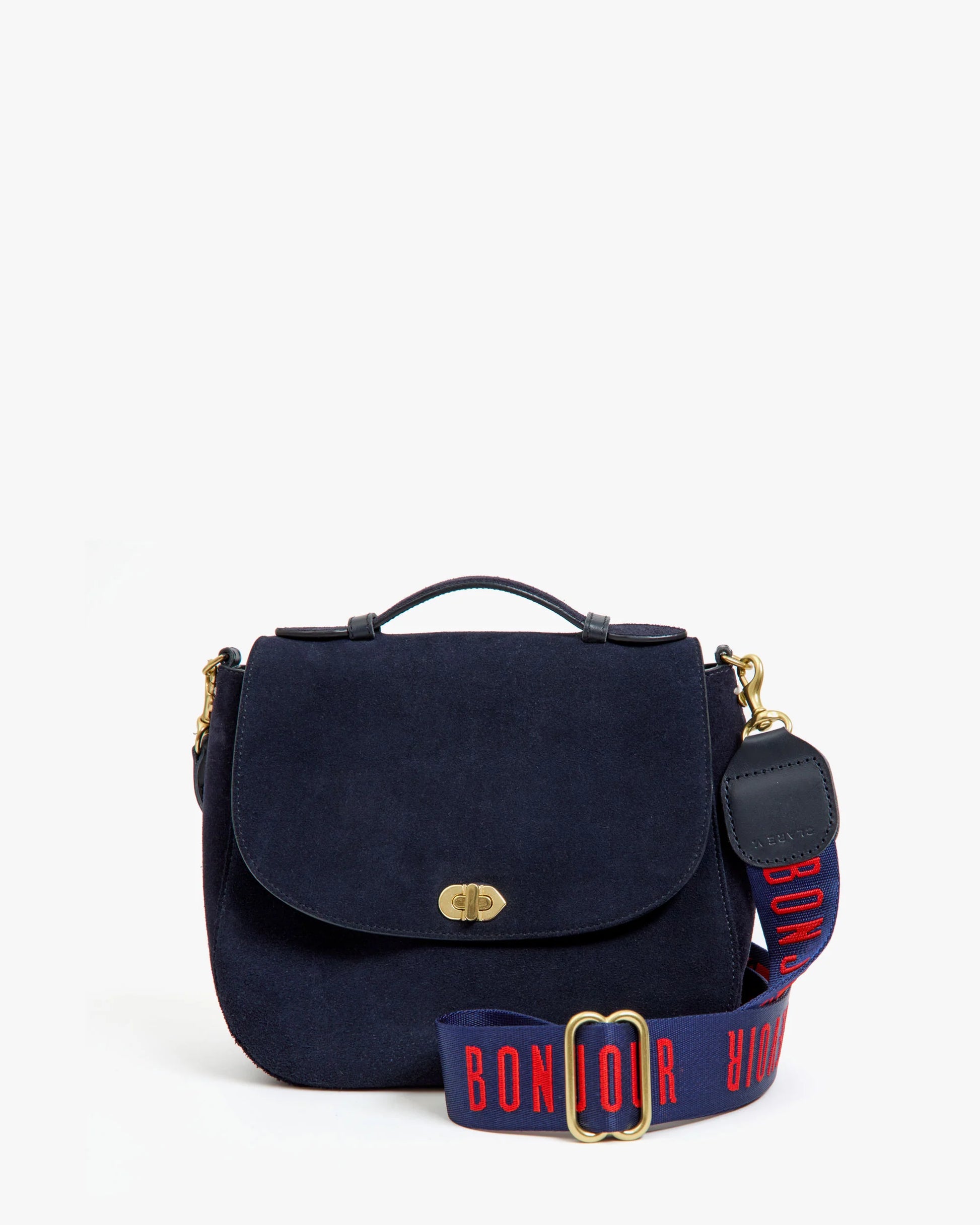 Clare V.  Adjustable Crossbody Strap Bonjour Au Revoir