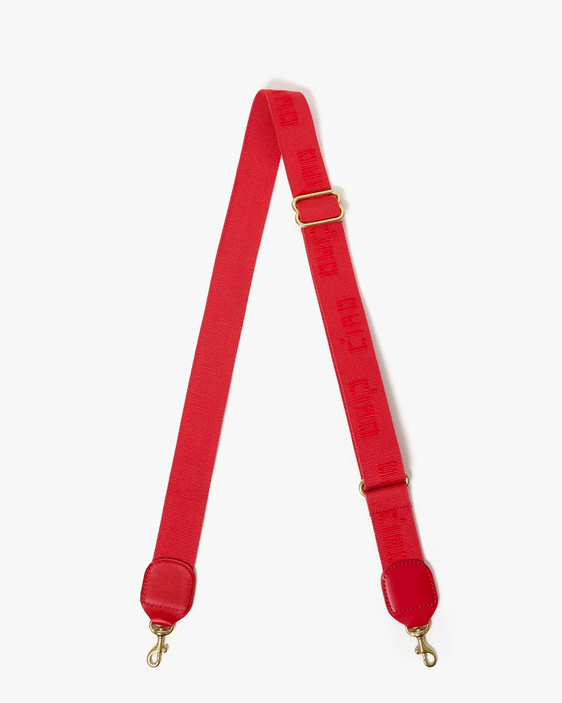 Clare V. Adjustable Crossbody Strap Ciao in Super Red