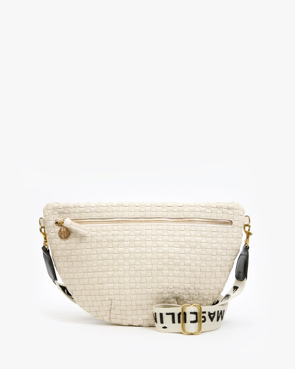 Clare V. Adjustable Crossbody Strap Masculin Feminin in Cream/Black