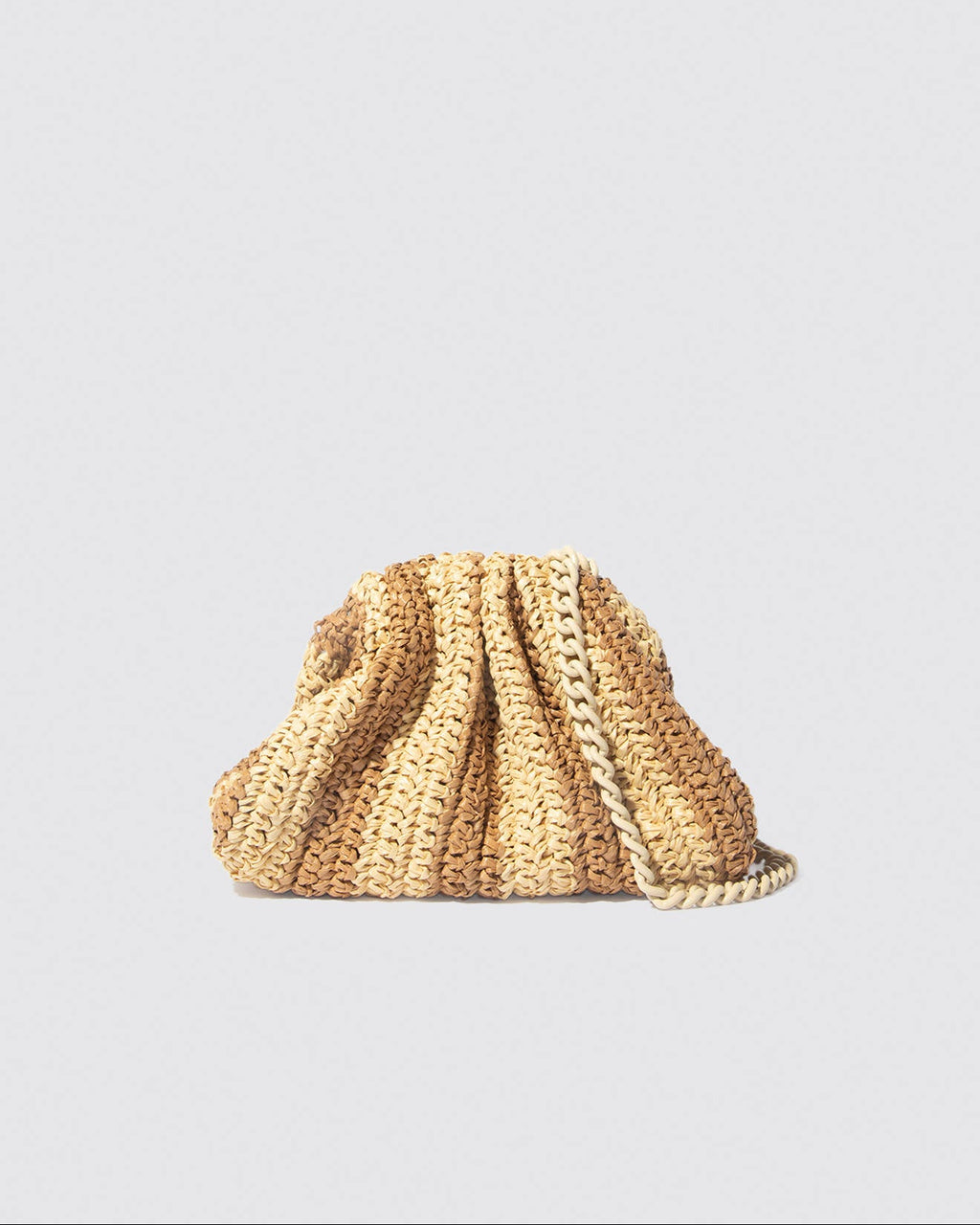 Maria La Rosa Mini Game Crochet Bag in Natural