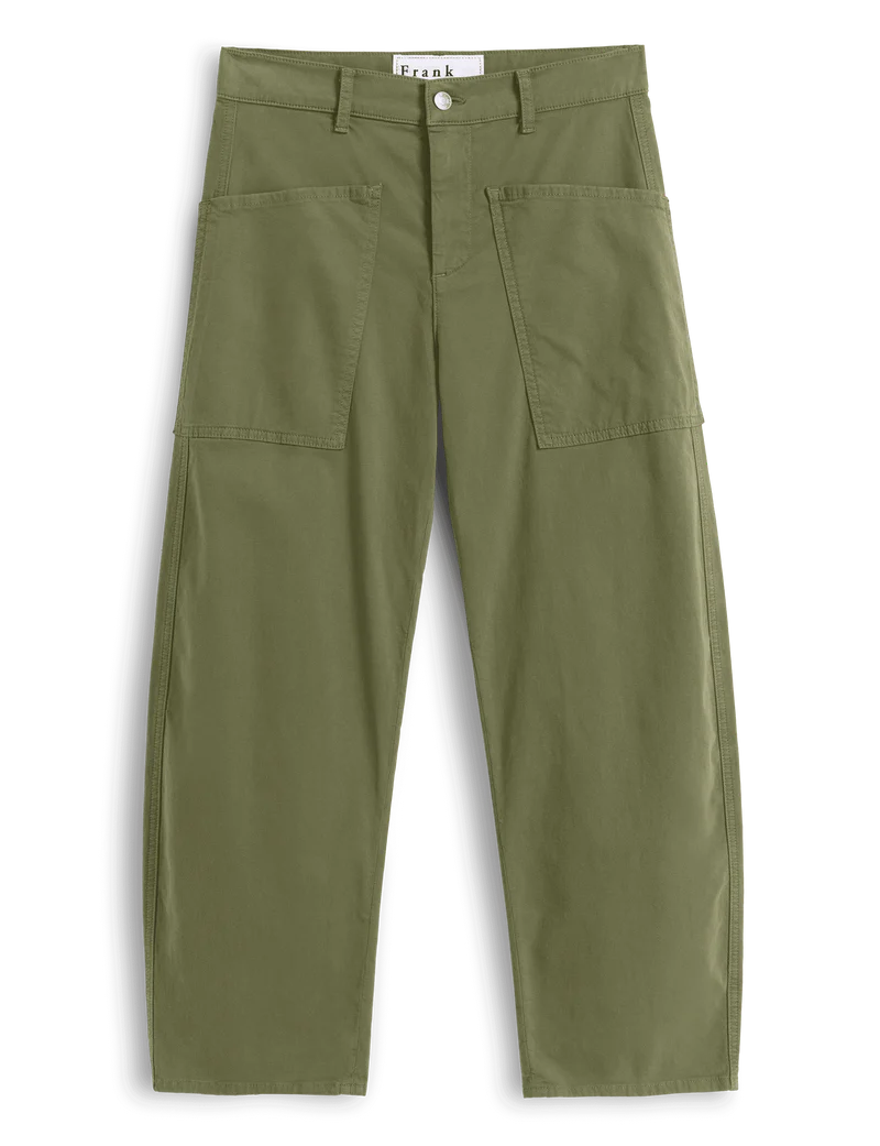 Frank & Eileen Bray Barrel Pant in Olive