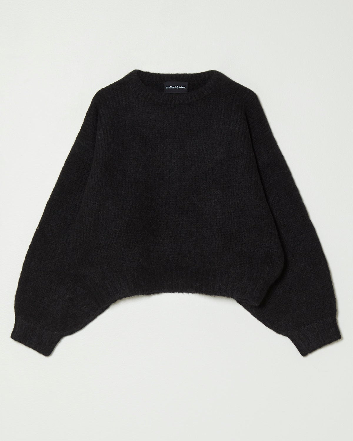 Atelier Delphine Balloon Sleeve Sweater in Black