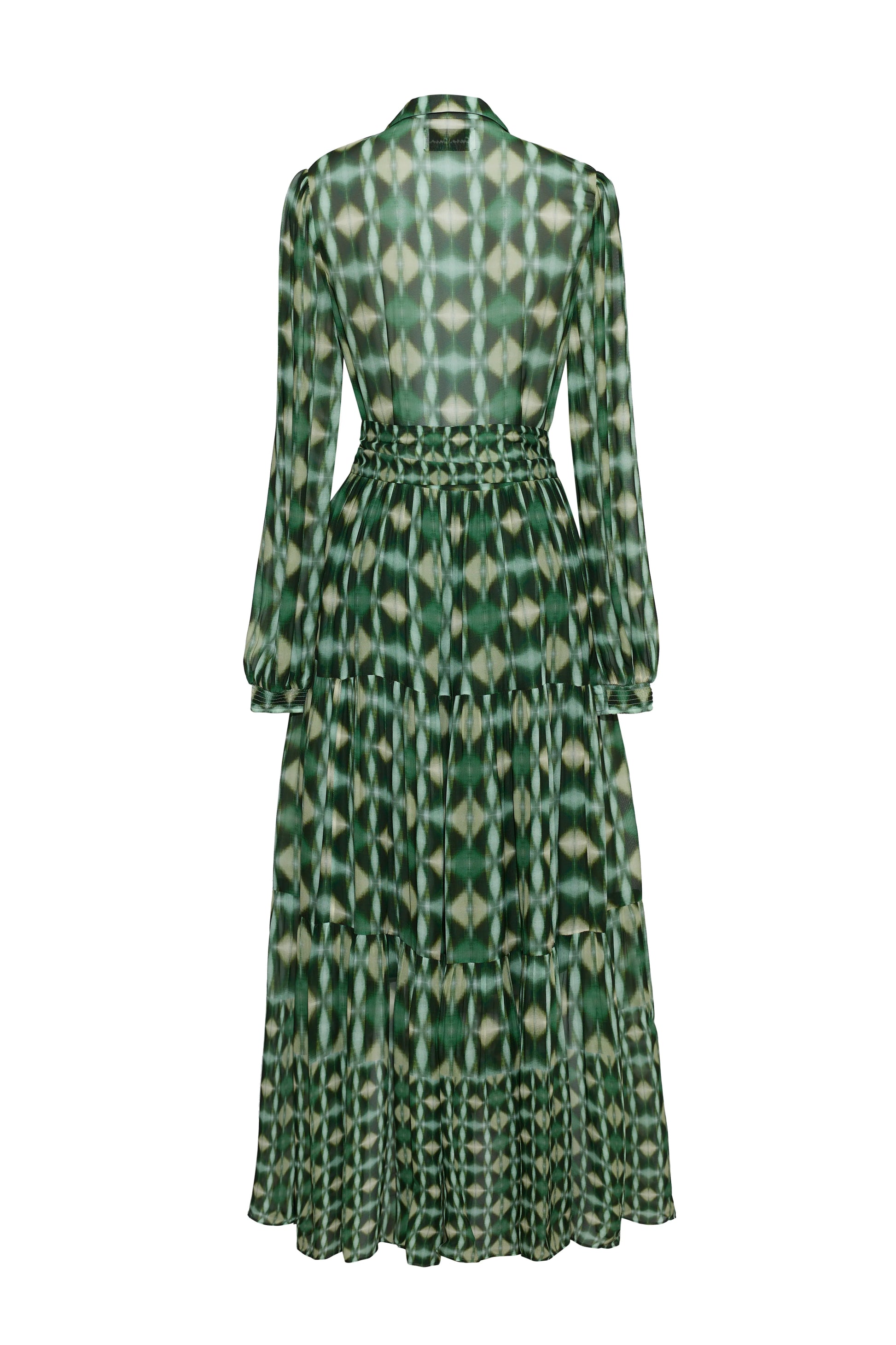 Cara Cara Barbara Dress in Ashford Geo Moss