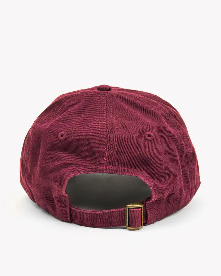 Clare V. Baseball Hat Lips in Oxblood