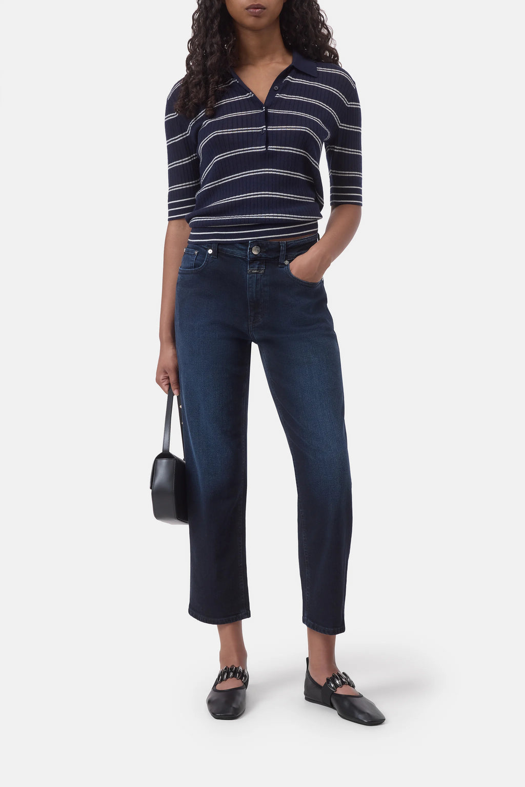 Closed Milo Pant in Blue/Black