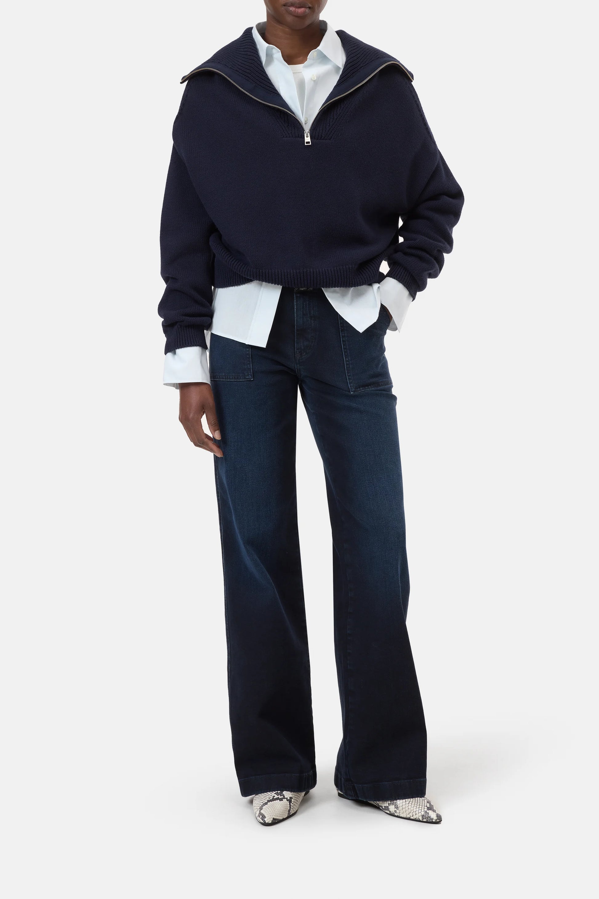 Closed Aria Pants in Blue/Black