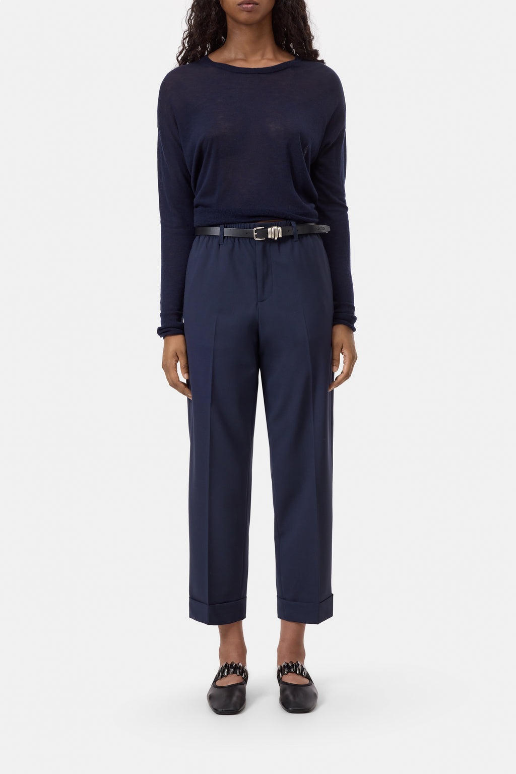 Closed Souki Pant in Dark Night