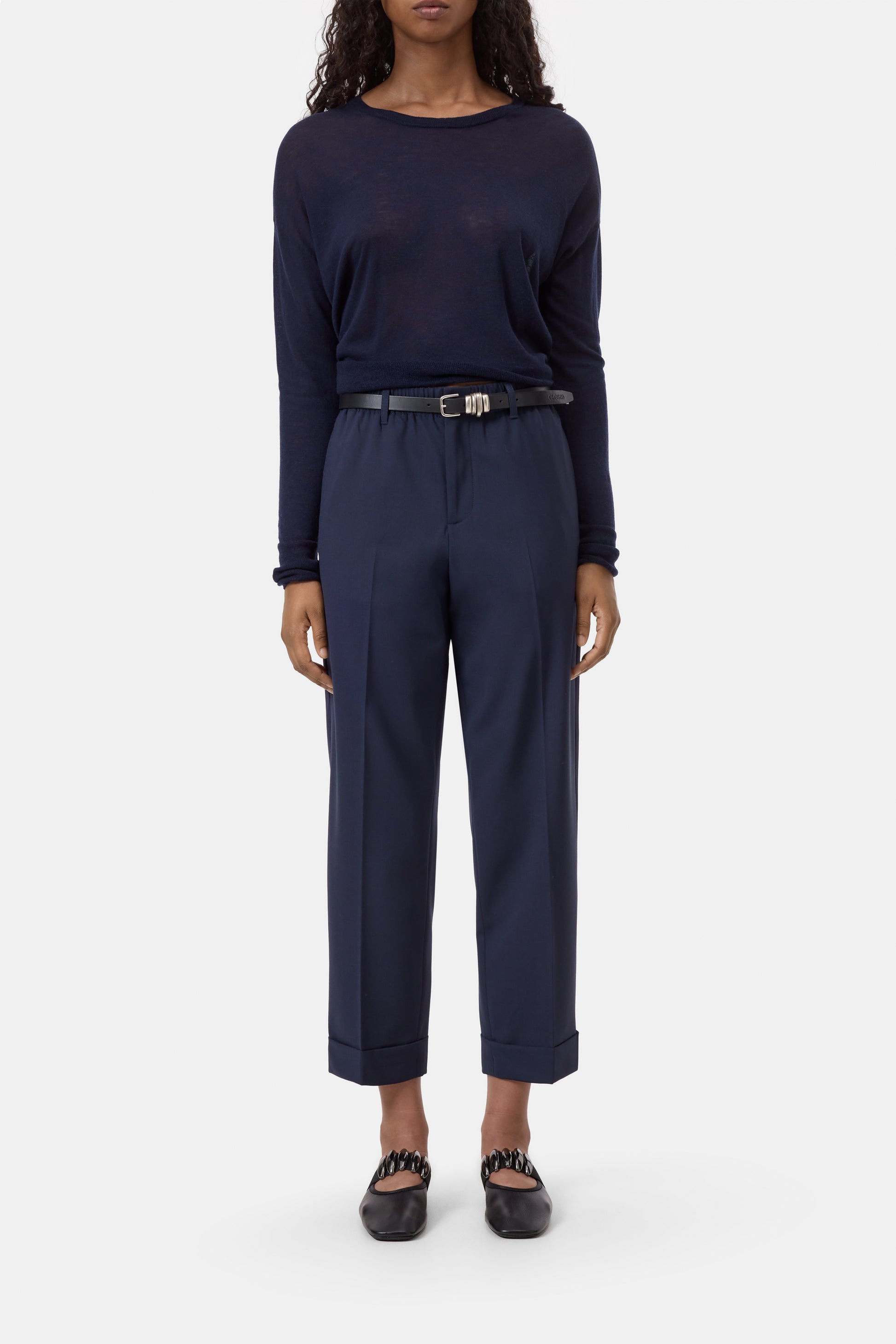 Closed Souki Pant in Dark Night