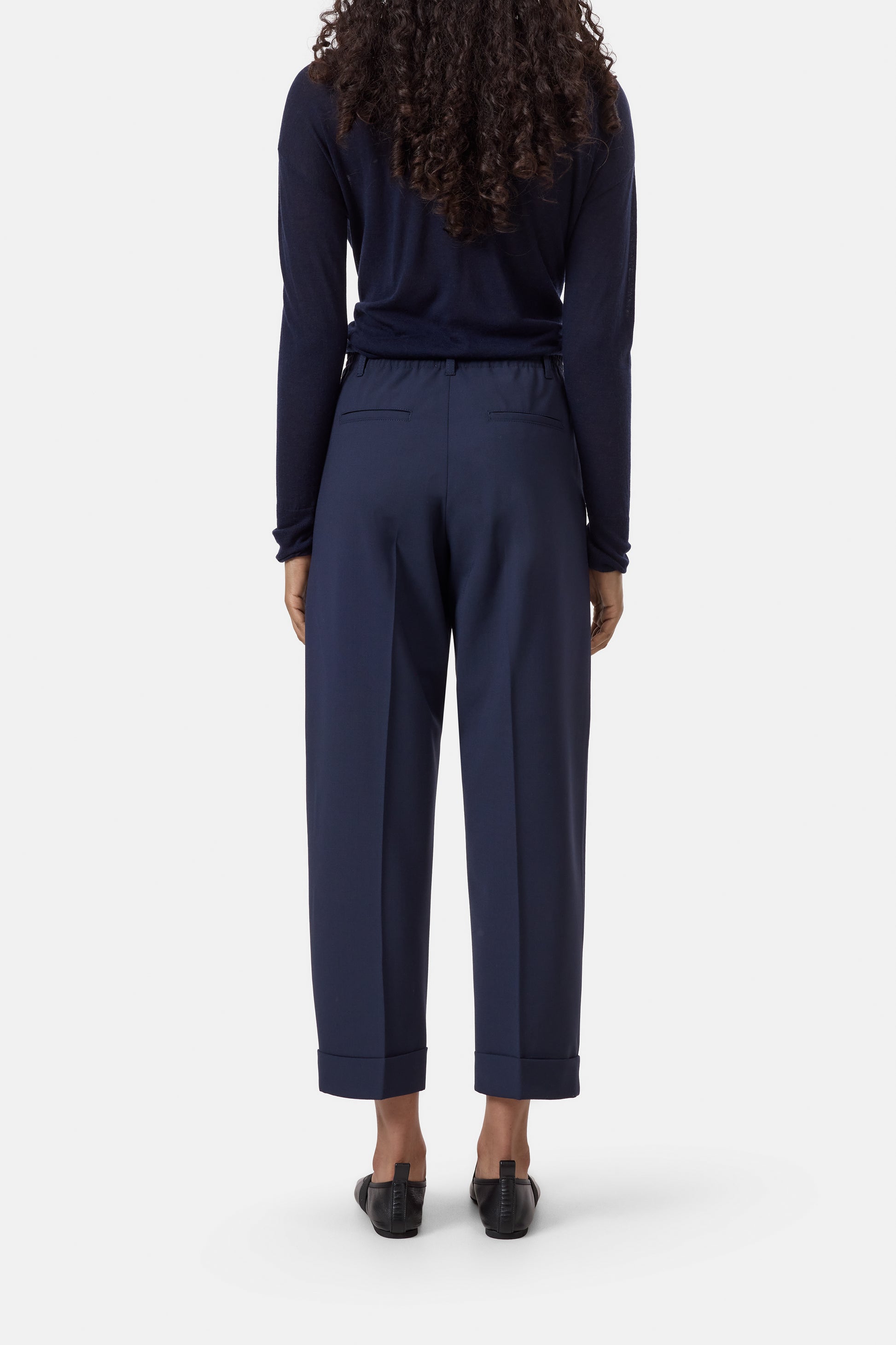 Closed Souki Pant in Dark Night