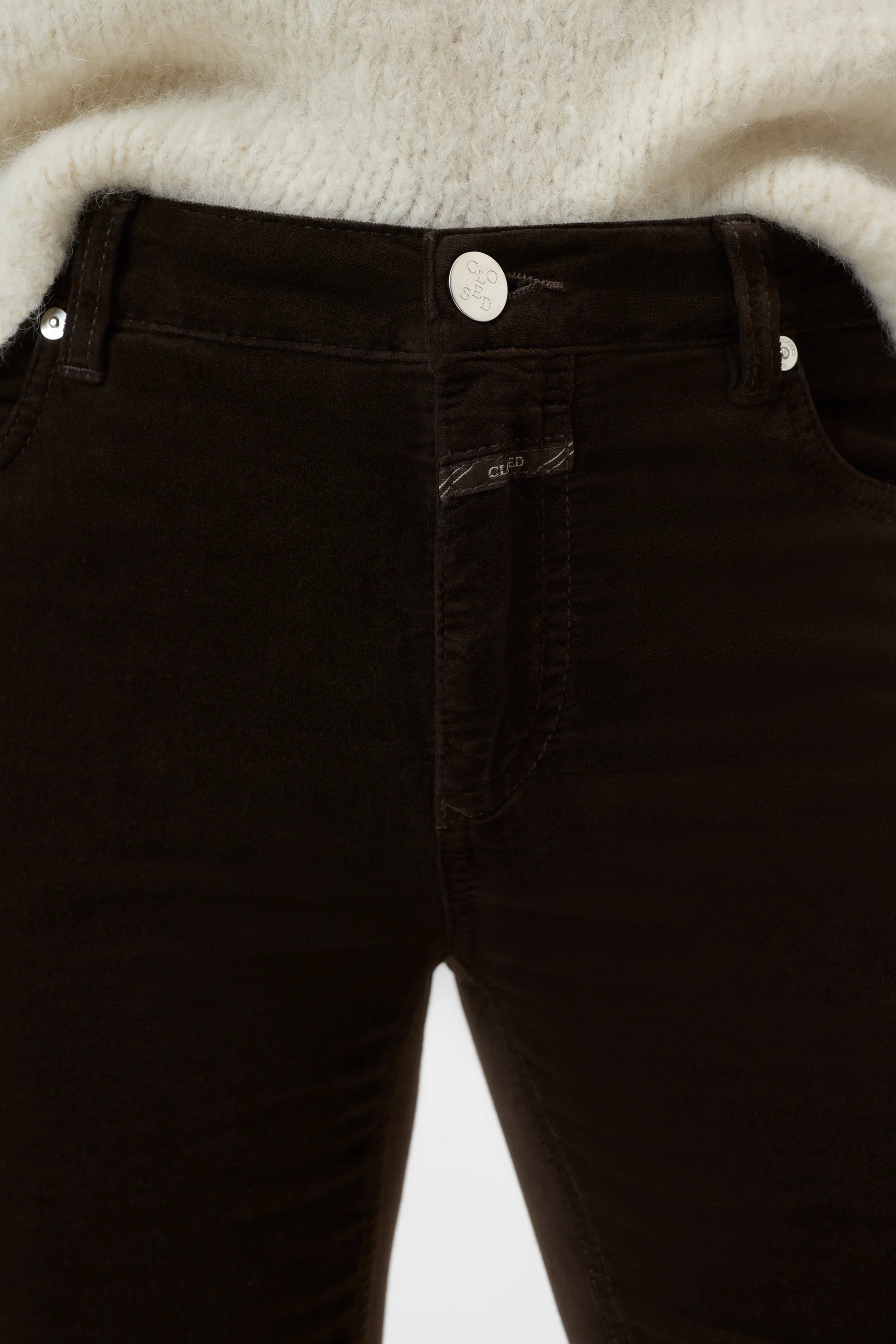 Closed Jovanna Pants in Marsh Green