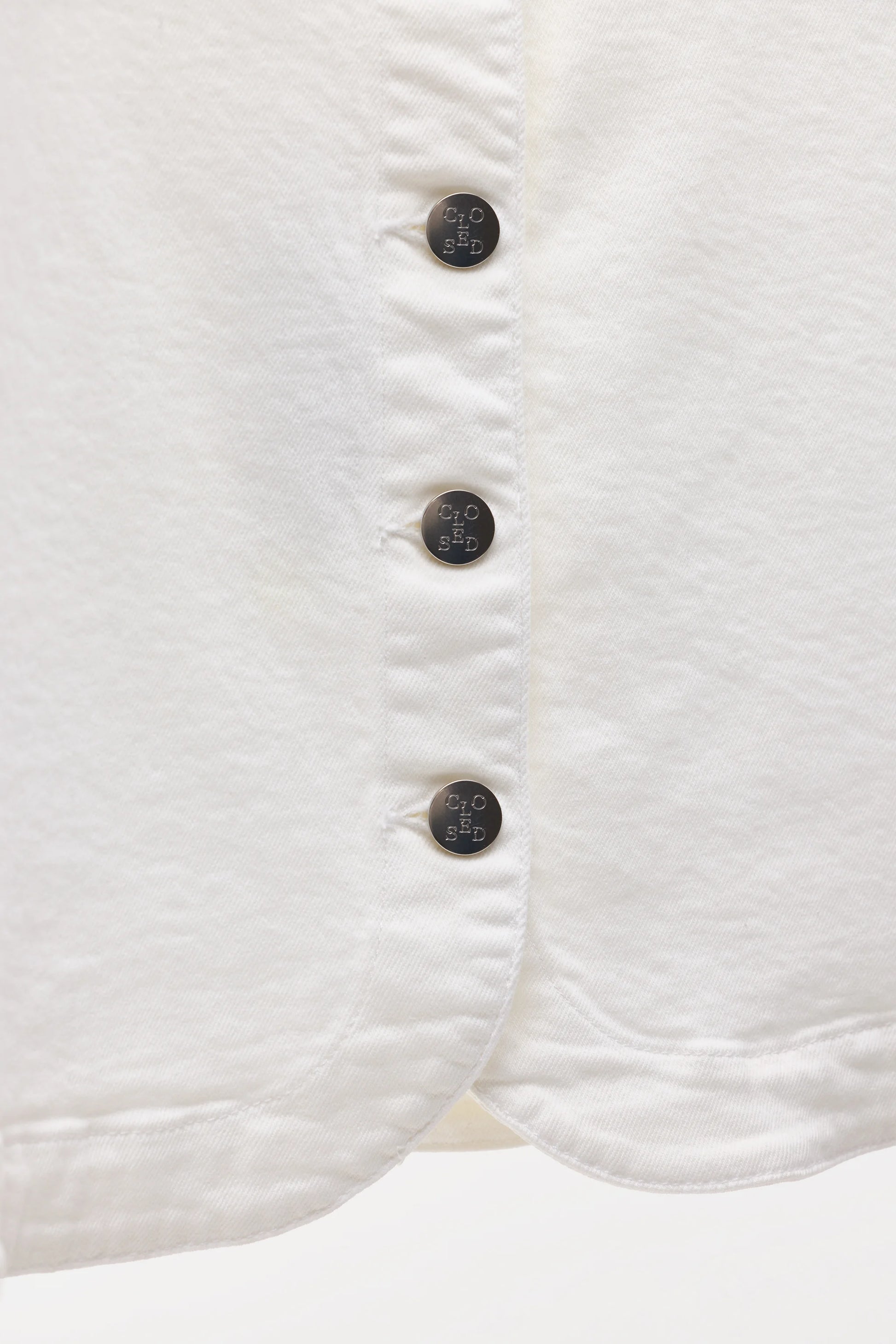 Closed Denim Vest in White