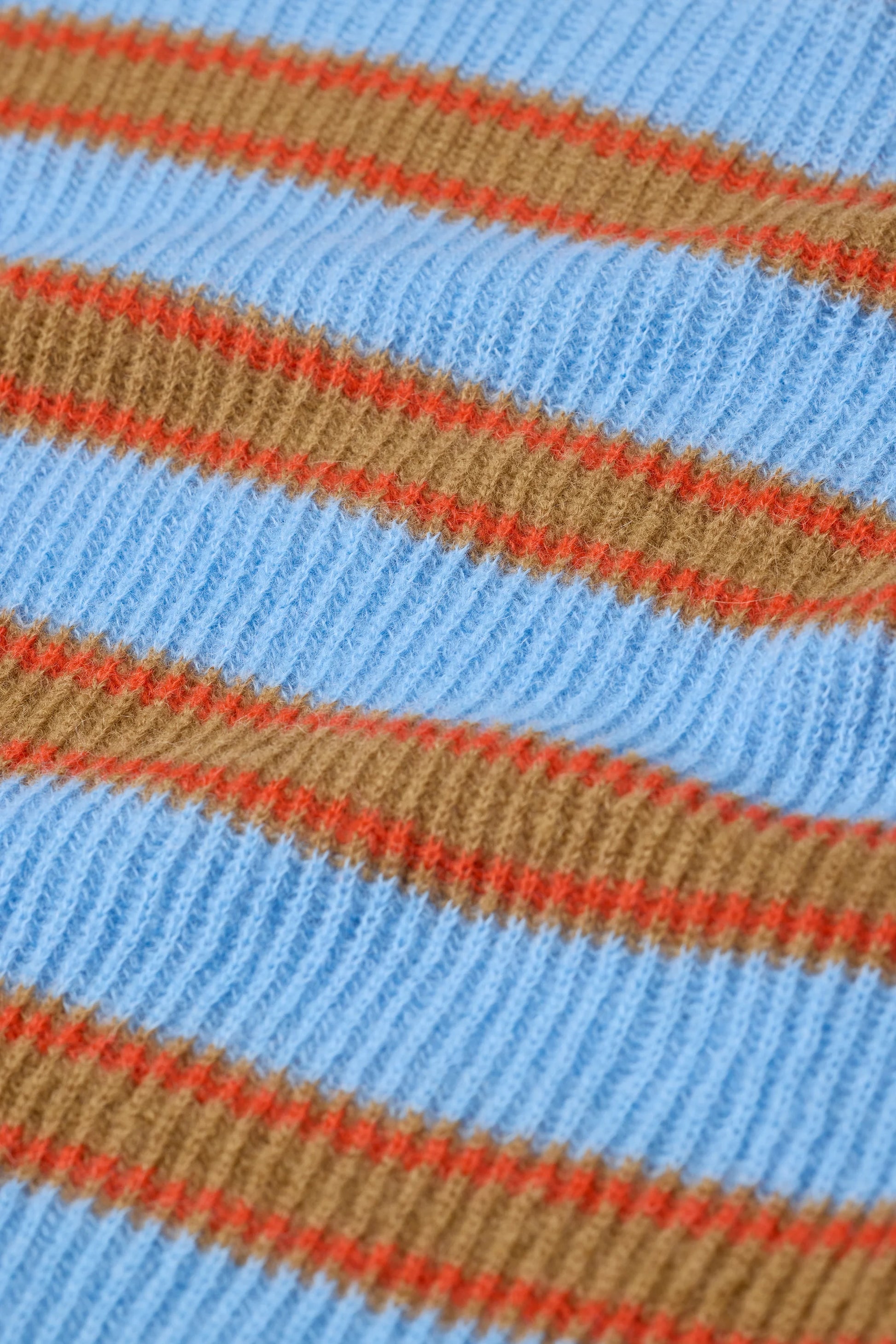 Closed Crew Neck Long Sleeve in Sky Blue