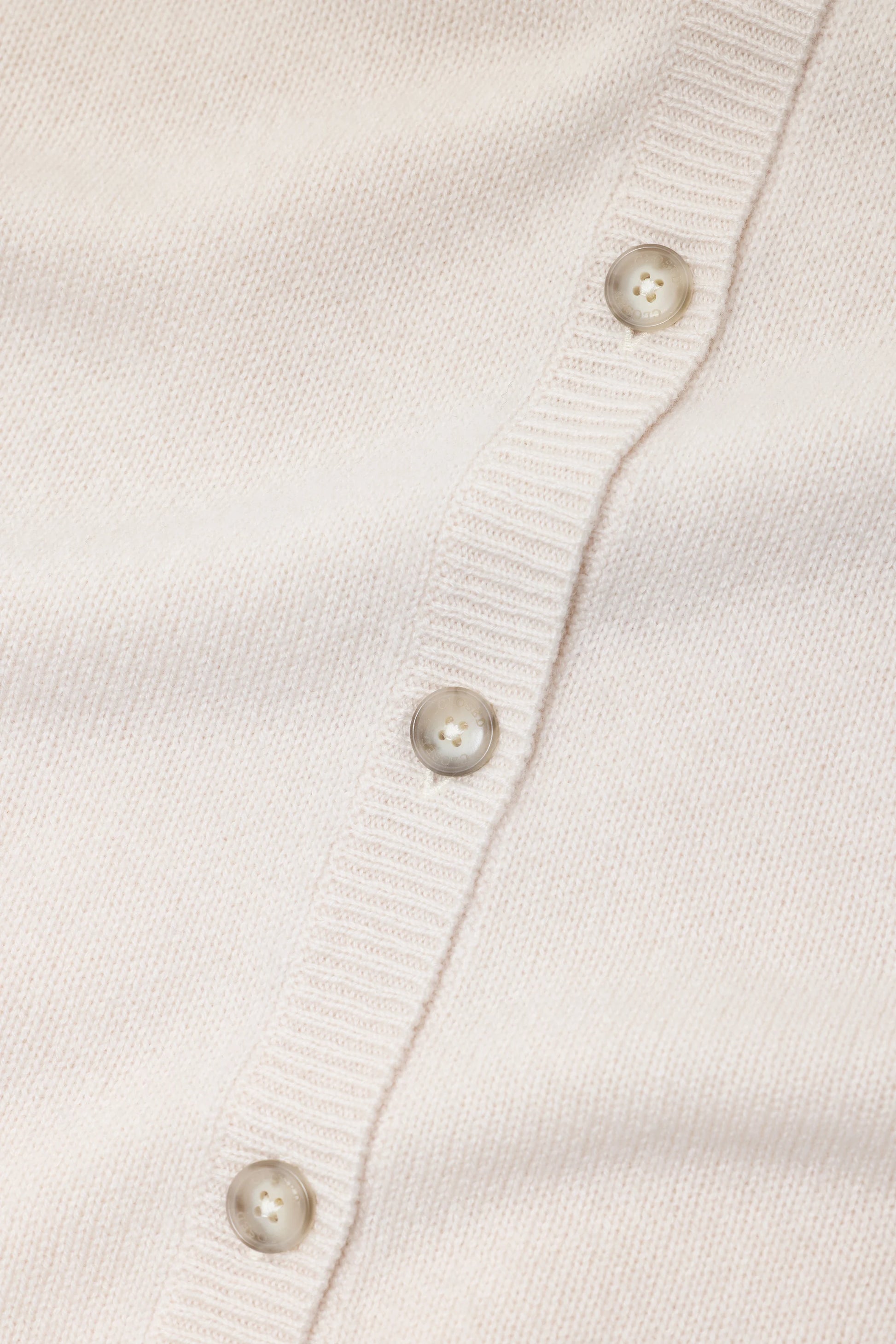 Closed Crew Neck Cardigan in Whipped Cream