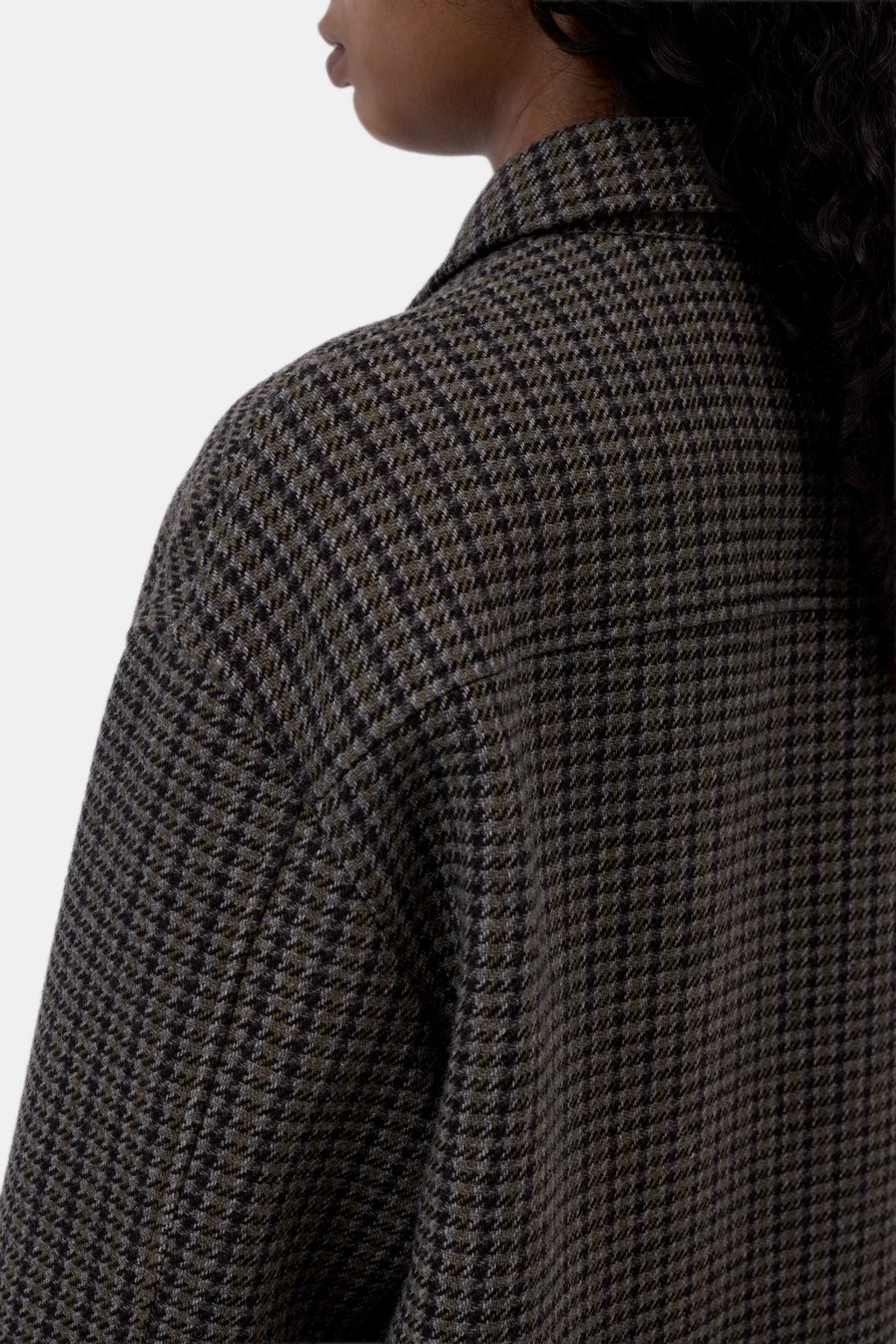 Closed Oversized Shirt Jacket in Juniper Green