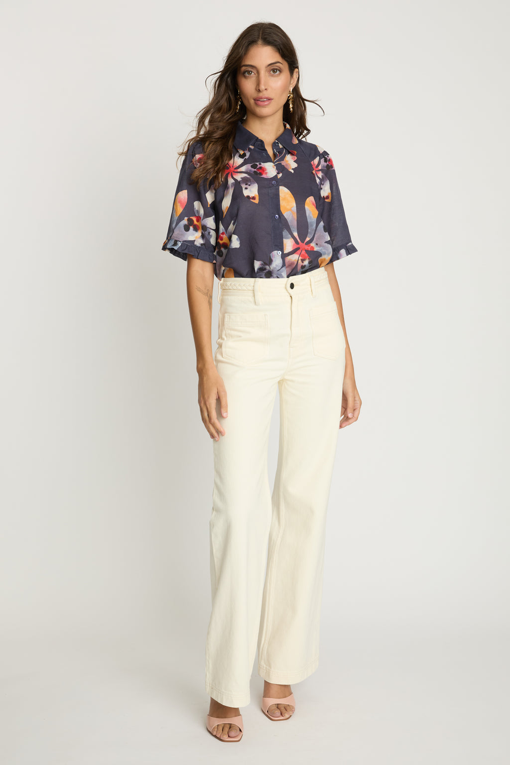 Caballero Chandi Top in Watercolor Bloom