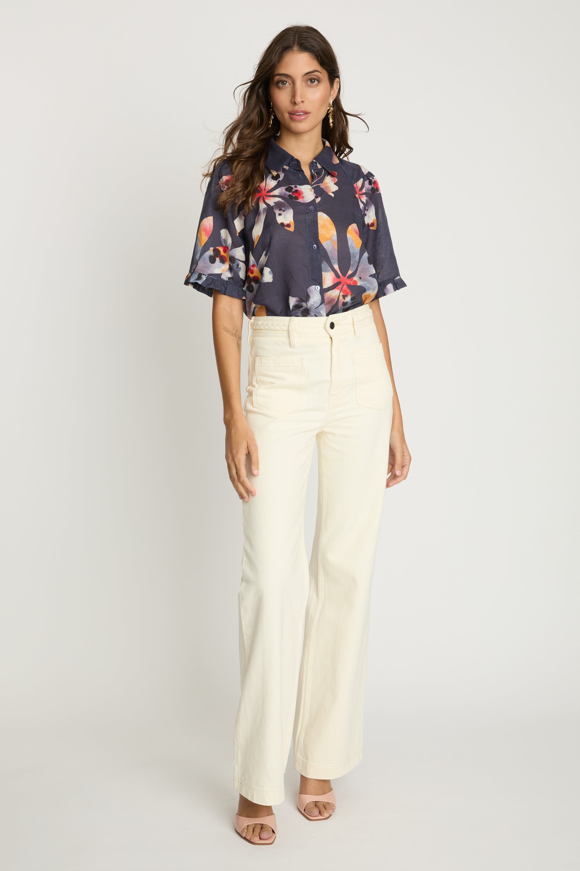 Caballero Chandi Top in Watercolor Bloom