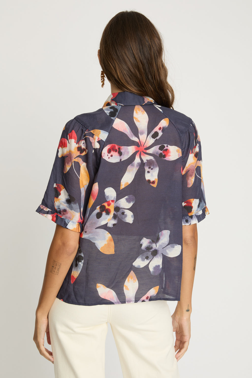 Caballero Chandi Top in Watercolor Bloom