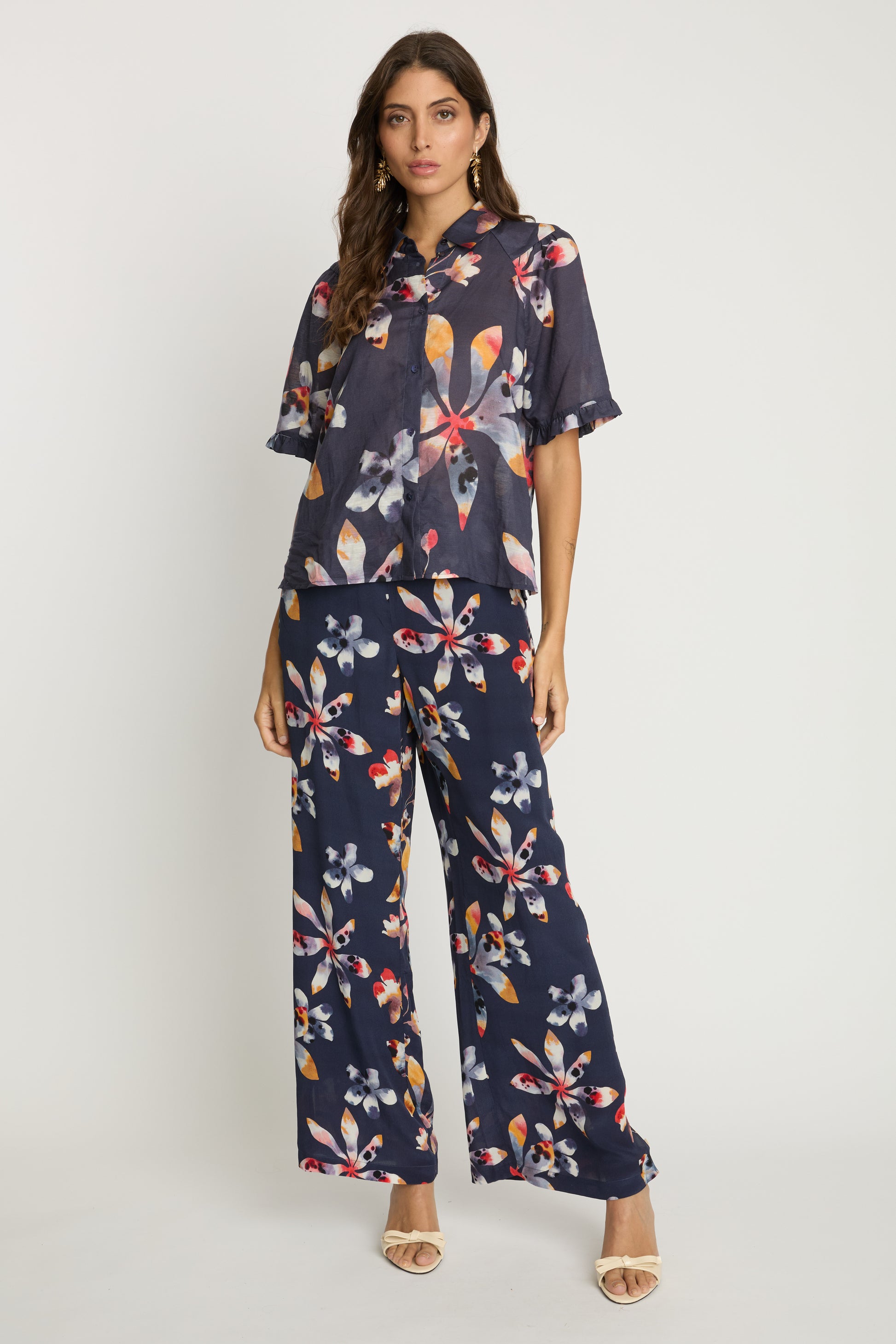 Caballero Chandi Top in Watercolor Bloom