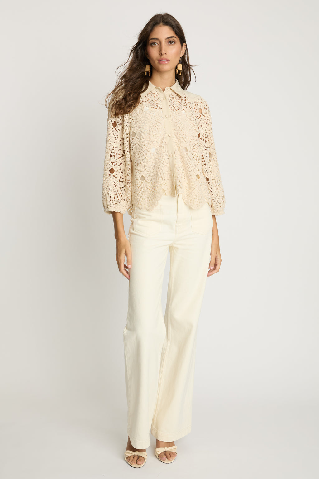 Caballero Juliette Top in Natural Lace