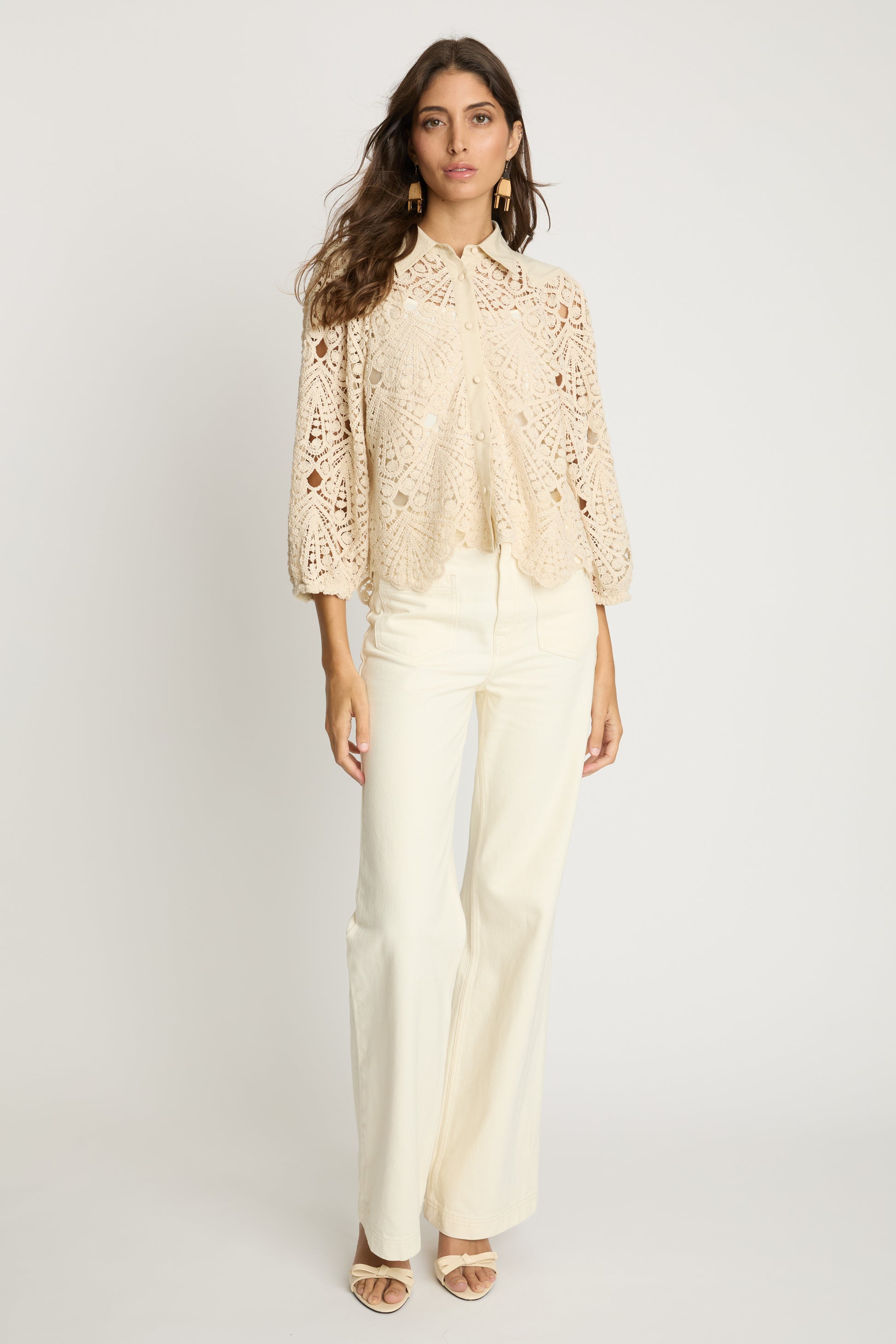 Caballero Juliette Top in Natural Lace