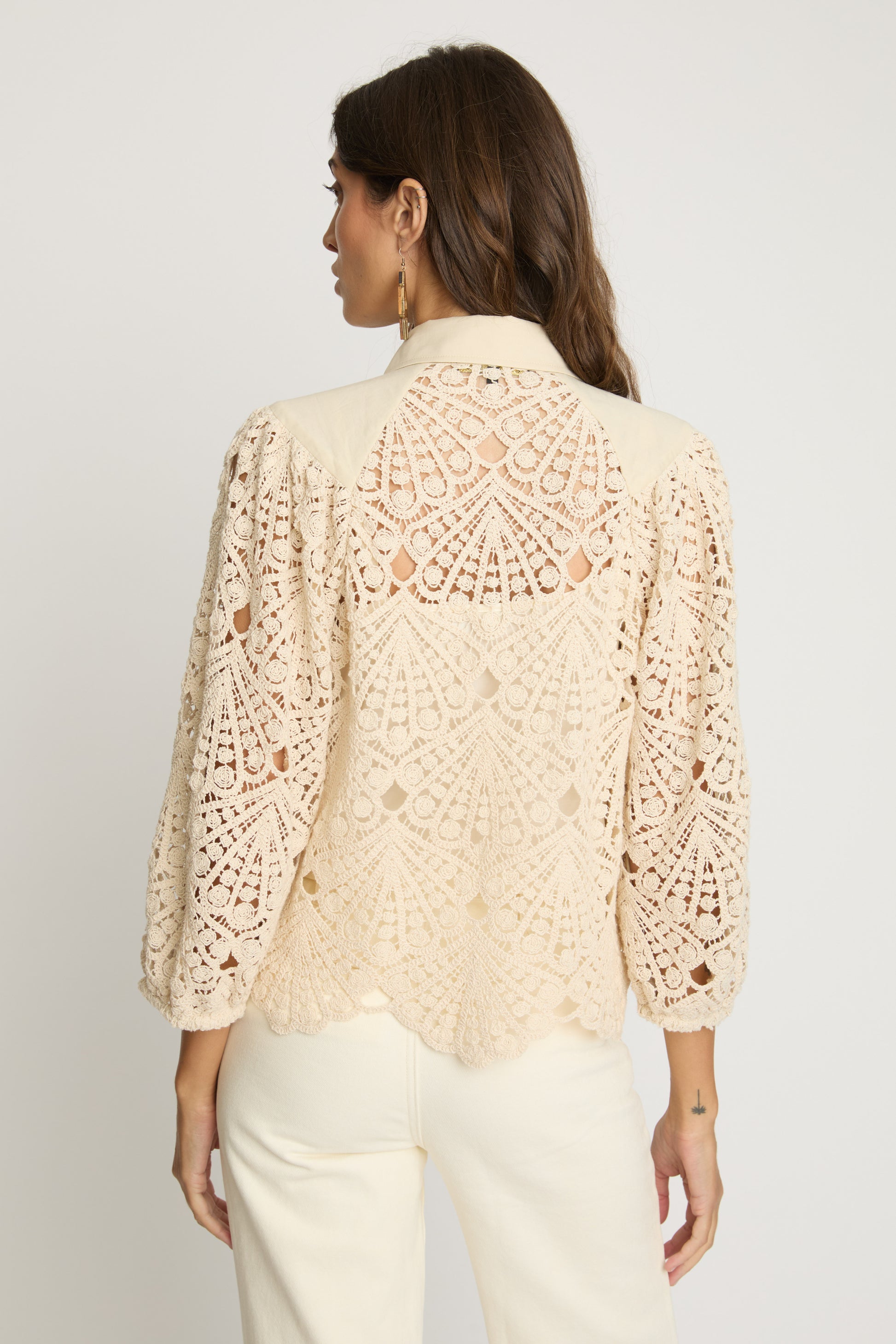 Caballero Juliette Top in Natural Lace