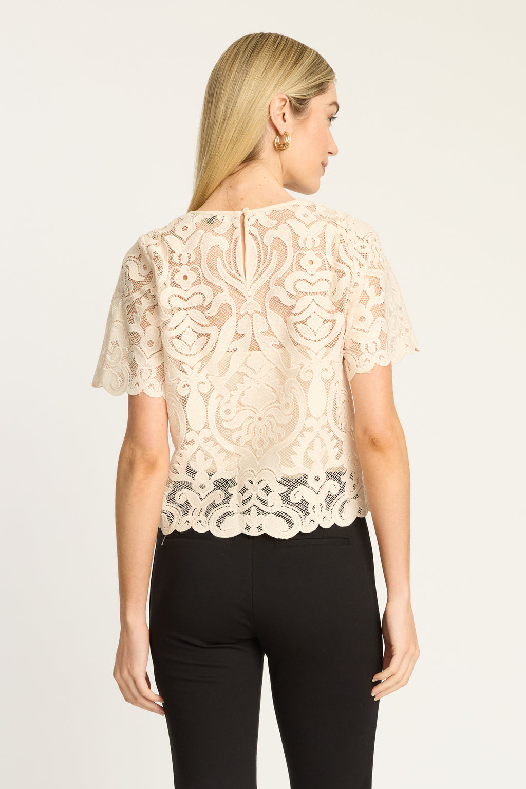 Caballero Carmen Top in Natural Lace
