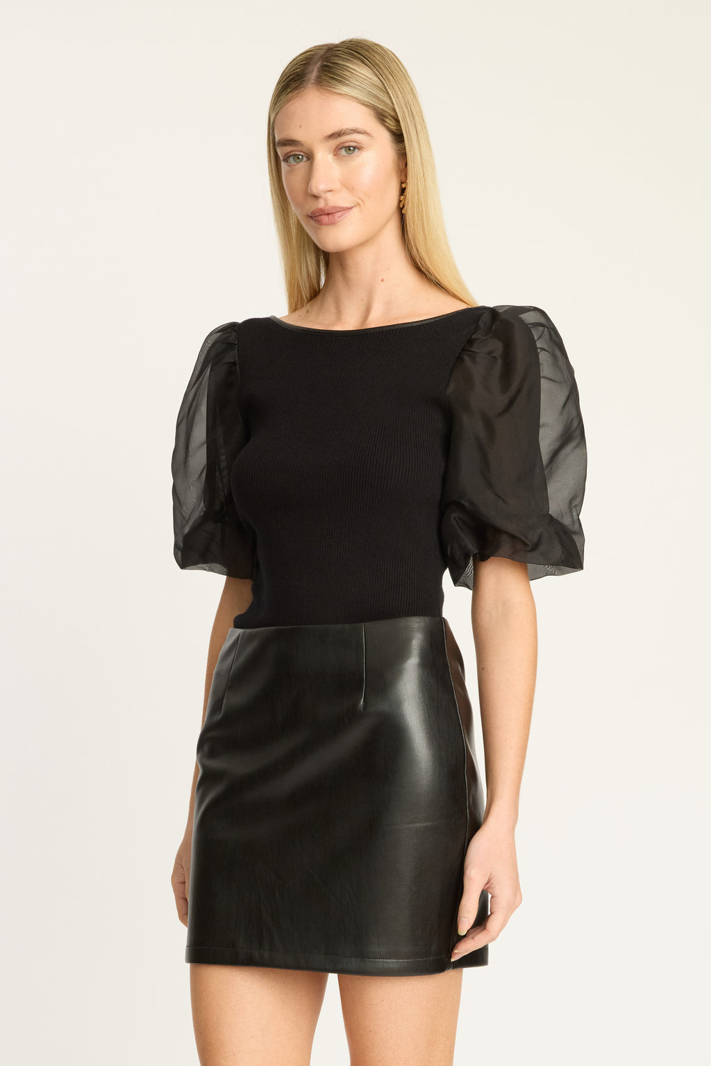 Caballero Bako Reversible Blouse in Black