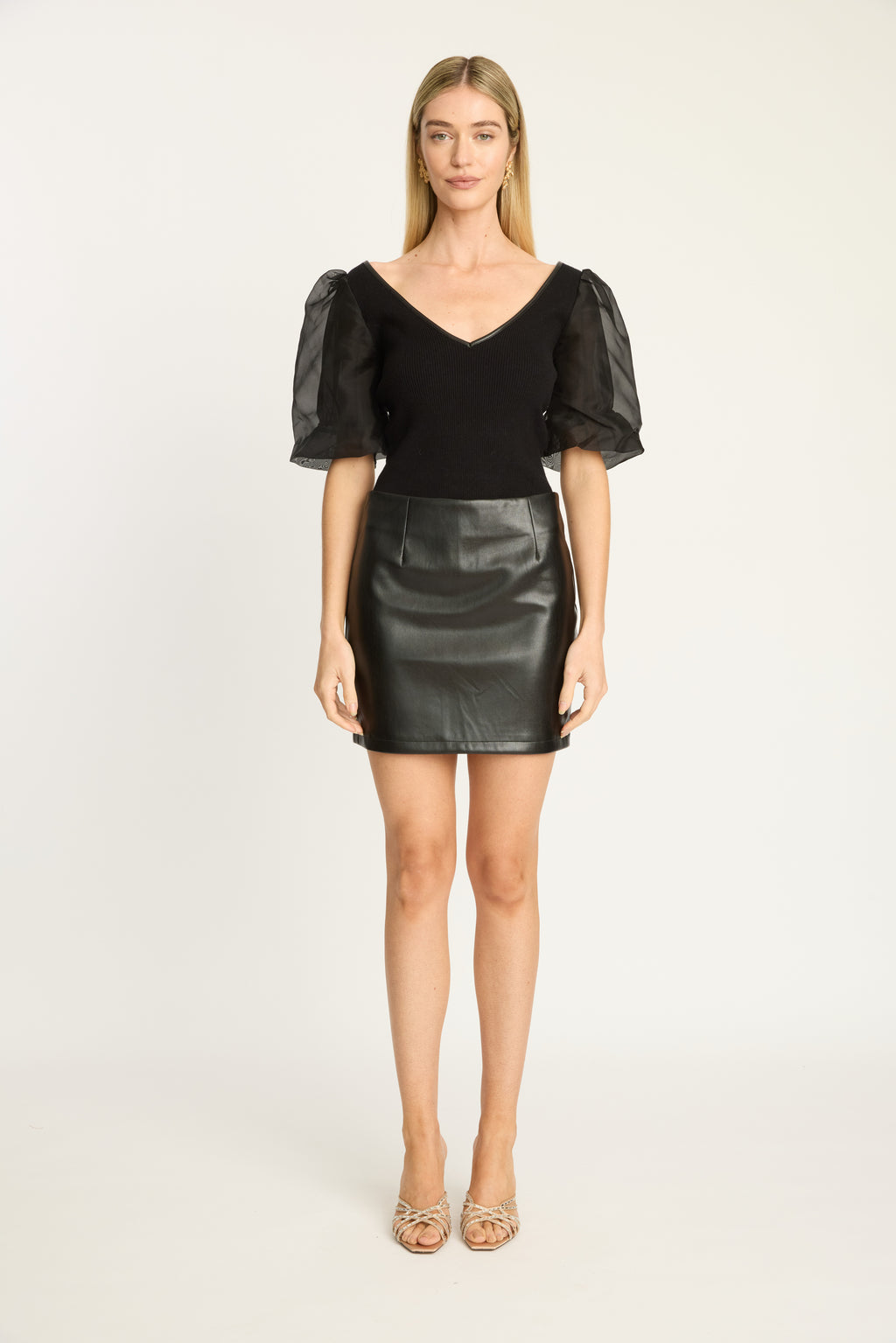 Caballero Bako Reversible Blouse in Black