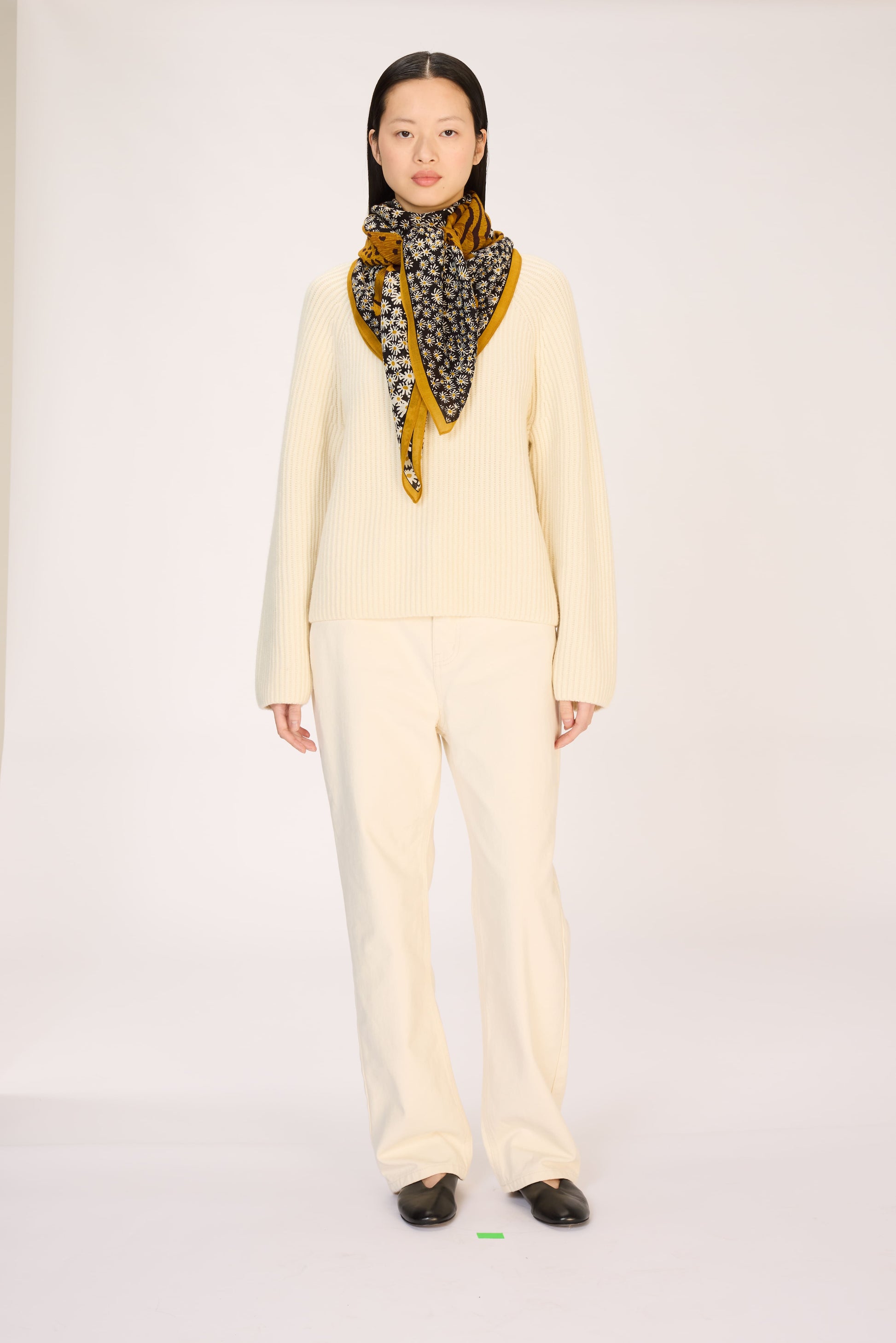 Inoui Editions Jorgen Square Scarf in Yellow
