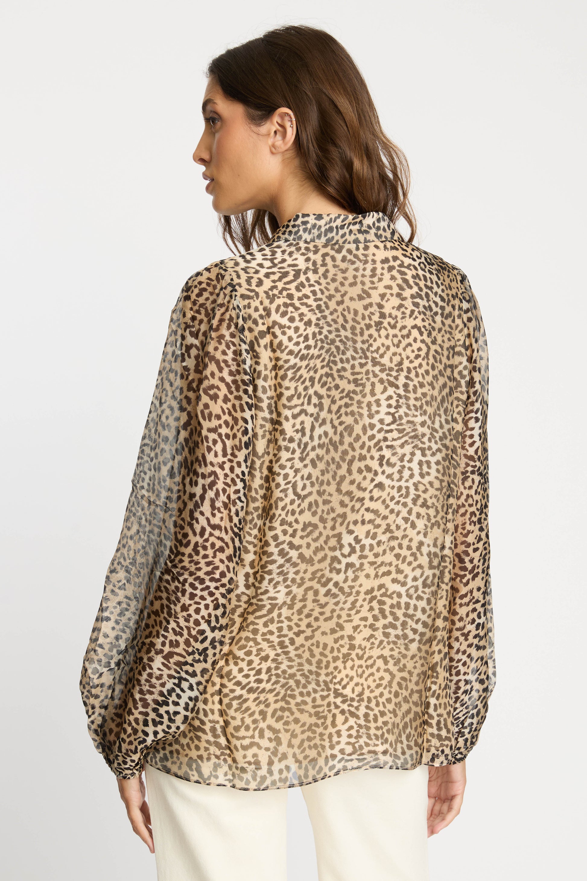 Caballero Presley Top in Golden Leopard